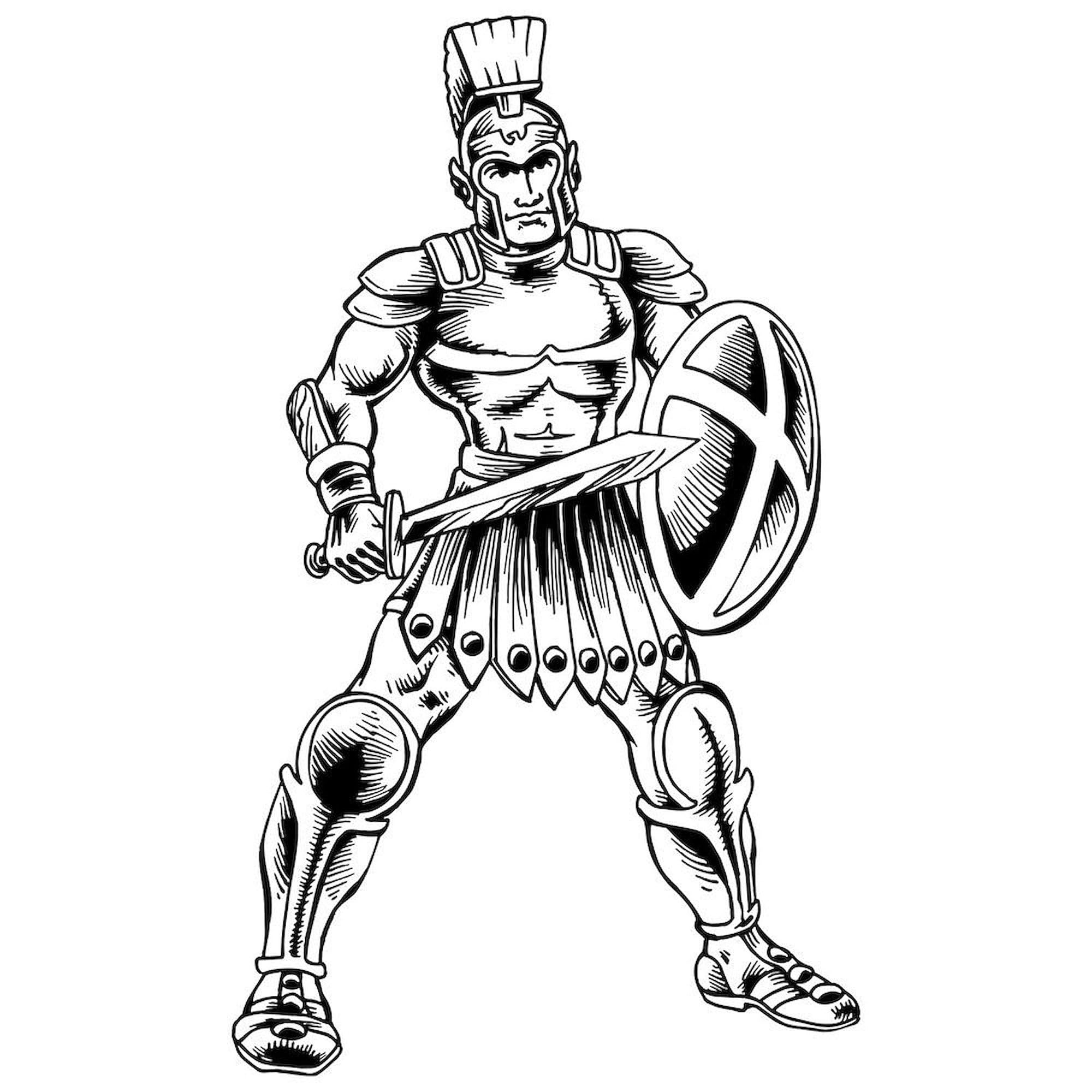 Roman Soldier Design 15 oz (444 ml) Ceramic Coffee Mug - Perfect for History Lovers, Office Use & Gift Giving