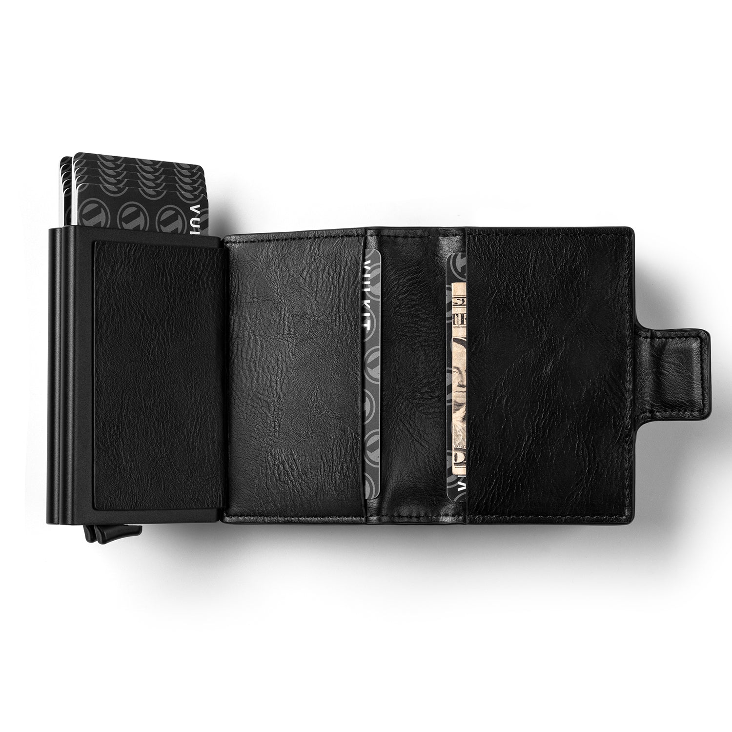 VC200d Double Aluminum Card Holder - Slim RFID Blocking Wallet for Men & Women - Holds 12+ Cards - Perfect for Travel, Business & Everyday Use