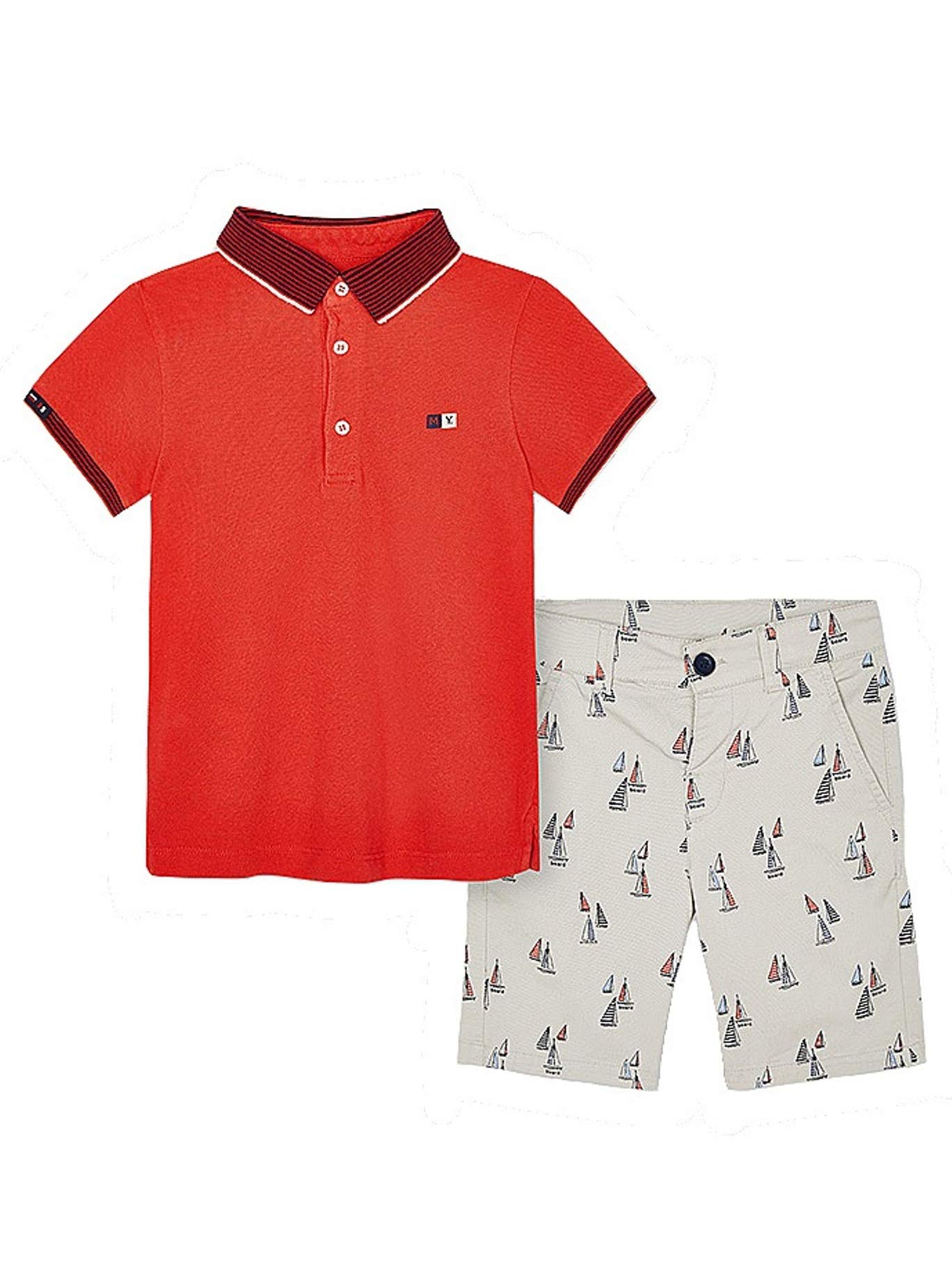 Mayoral Boys' Printed Shorts Set 3245 - Comfortable Cotton Summer Shorts for Kids - Perfect for Playtime, School & Outdoor Activities