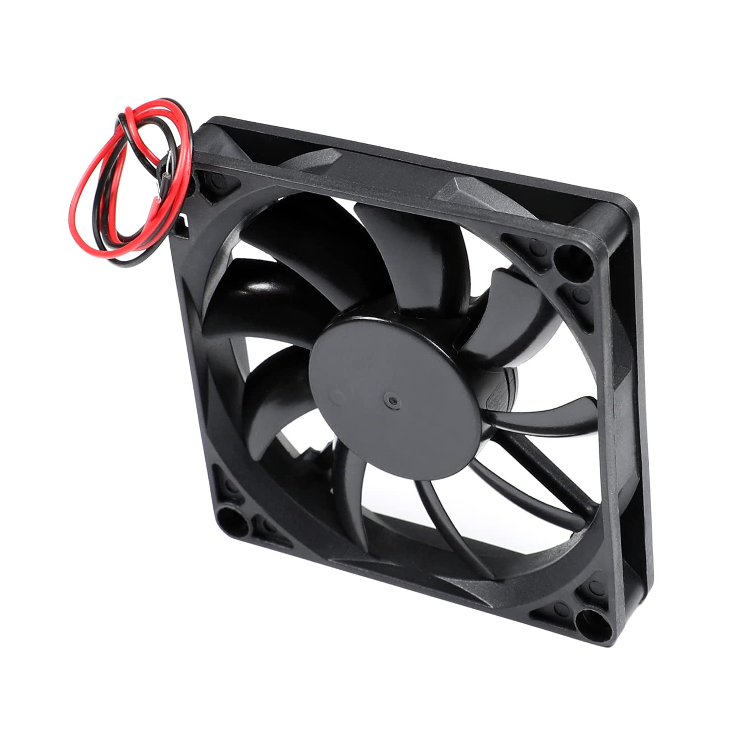 Aicosineg 80x80x15mm 12V Sleeve Bearing Cooling Fan - 2.4W Quiet PC Case Fan for Computer CPU Radiator Cooler | Long Life, High Airflow | Ideal for Gaming PCs, Workstations & Home Office Desktops