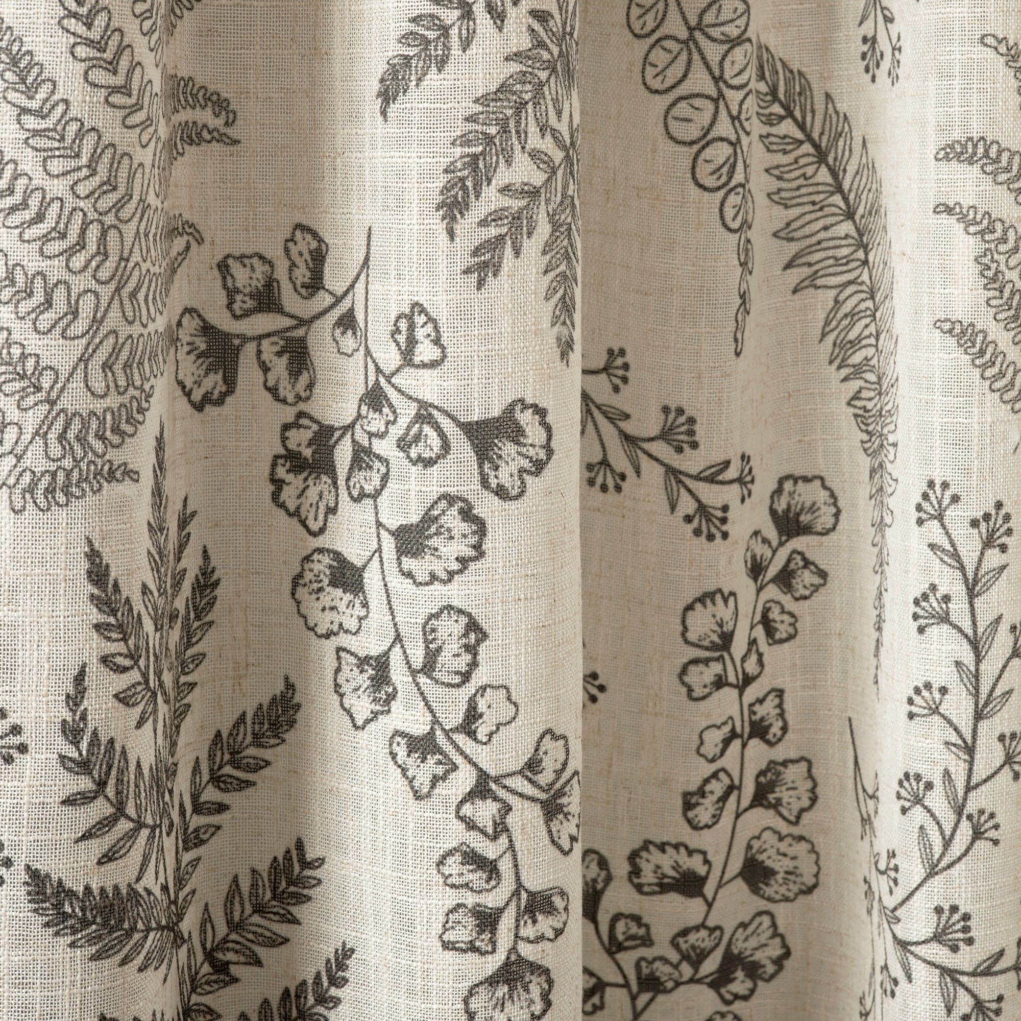 Botanical Dreams Window Curtain Panel Set - Floral Print Blackout Drapes for Living Room & Bedroom - Home Decor Thermal Insulated Curtains for Privacy & Light Control