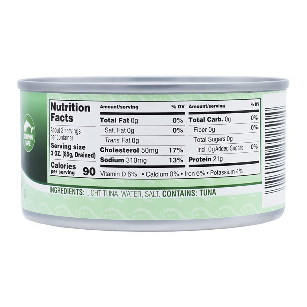MW Polar All Natural Chunk Light Tuna in Water, 12-Ounce Cans (Pack of 12) - Premium Wild-Caught Tuna for Salads, Sandwiches, and Healthy Meal Prep