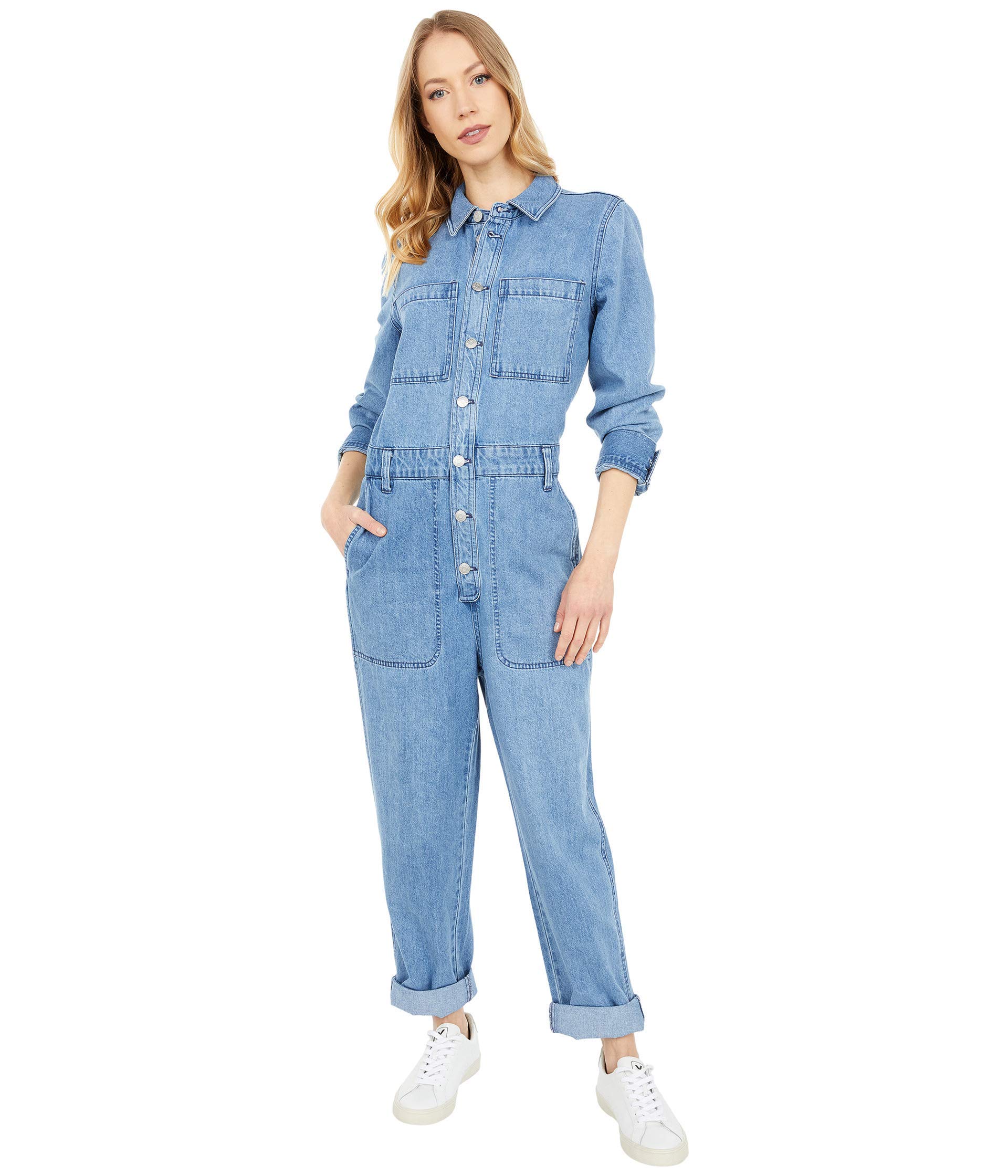 Madewell Relaxed Coverall in Glenroy Wash - Women's Denim Jumpsuit for Casual Wear & Everyday Outfits | Perfect for Work, Travel & Weekend Errands