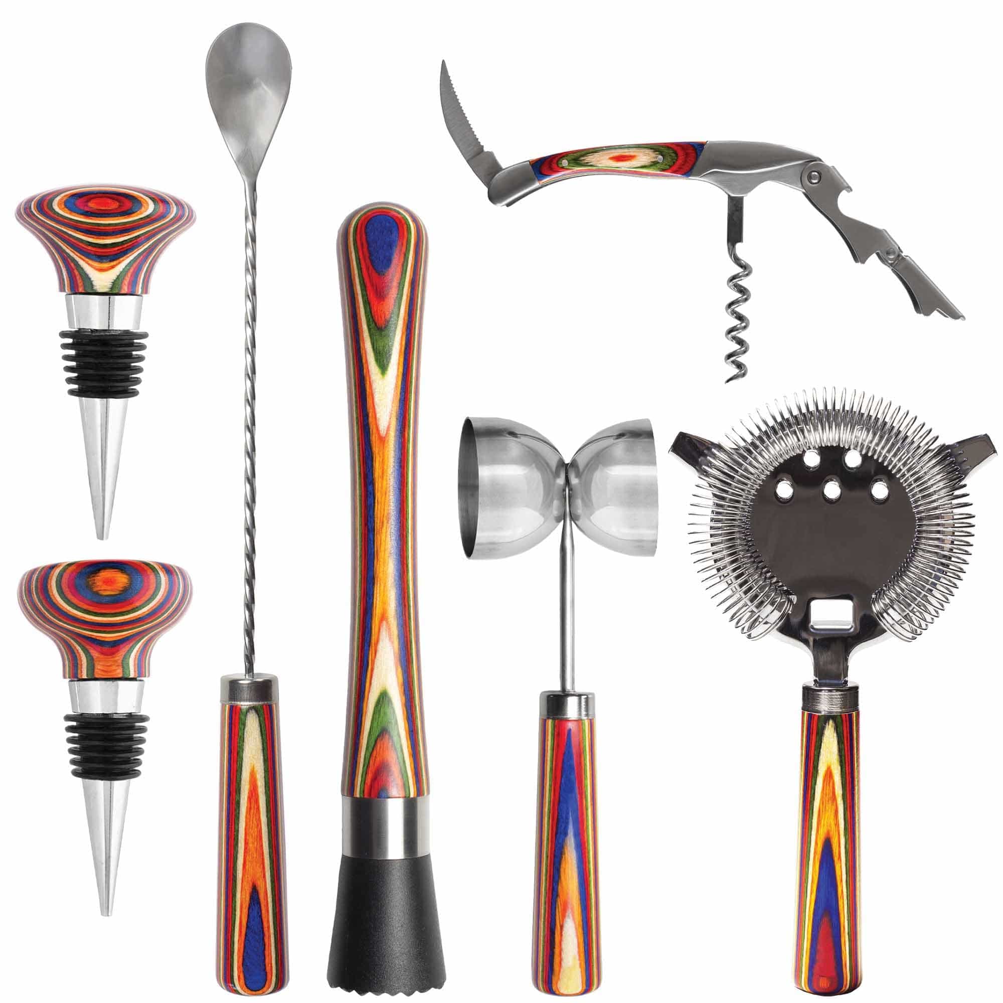 Baltique® Marrakesh Collection 7-Piece Bartending Kit - Premium Cocktail Shaker Set with Stainless Steel Tools for Home Bar, Mixology & Professional Bartenders - Perfect for Parties, Weddings & Entertaining Guests