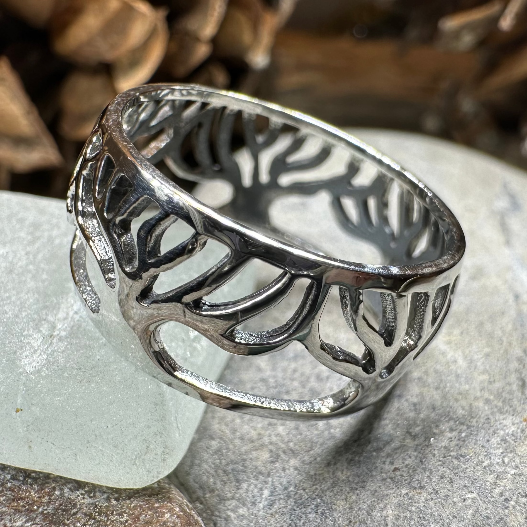 Freya Tree of Life Sterling Silver Ring for Women - Elegant Nature Inspired Jewelry Gift for Birthday, Anniversary & Spiritual Occasions