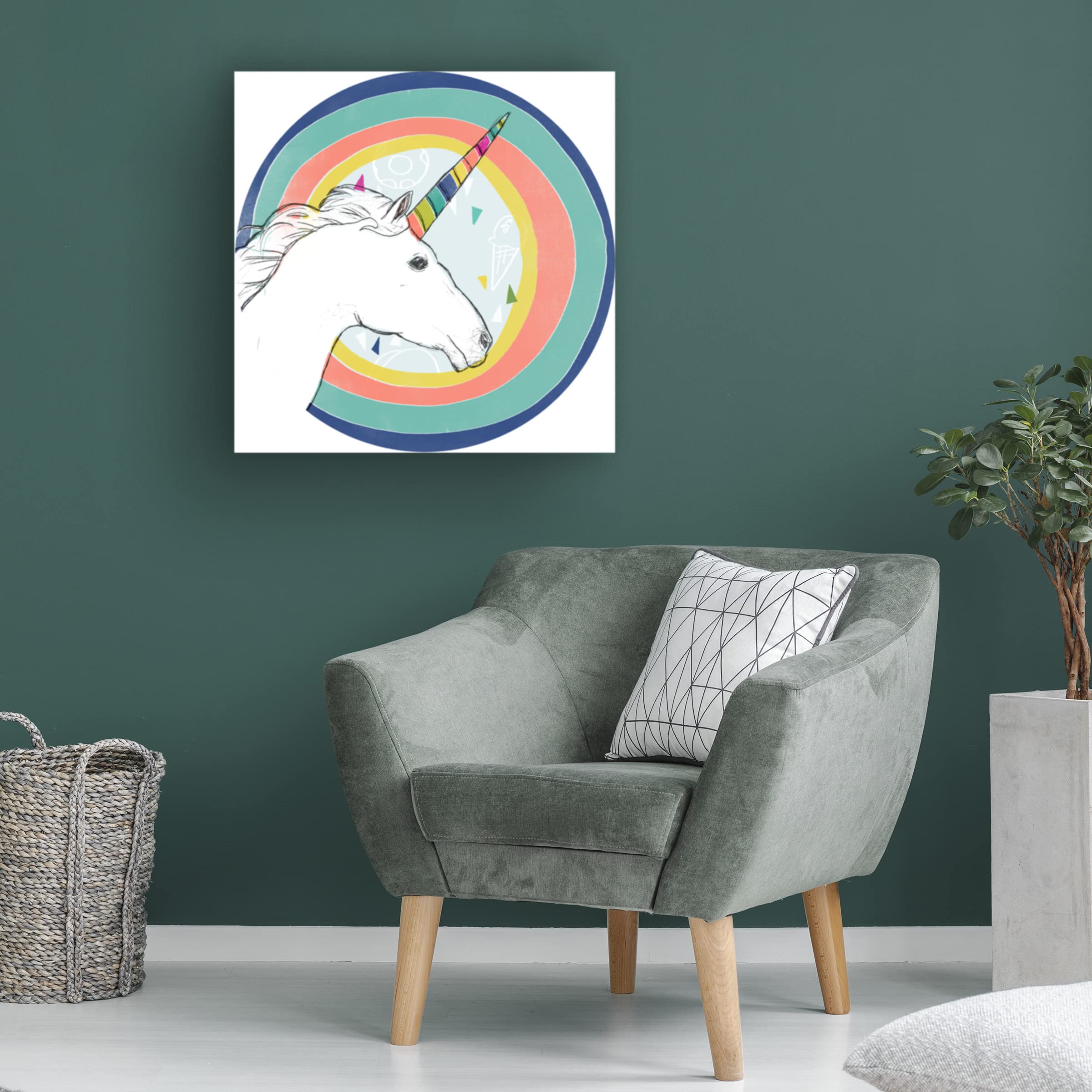 Funky Fun III Abstract Canvas Wall Art by June Erica Vess - Modern Home Decor for Living Room, Bedroom & Office