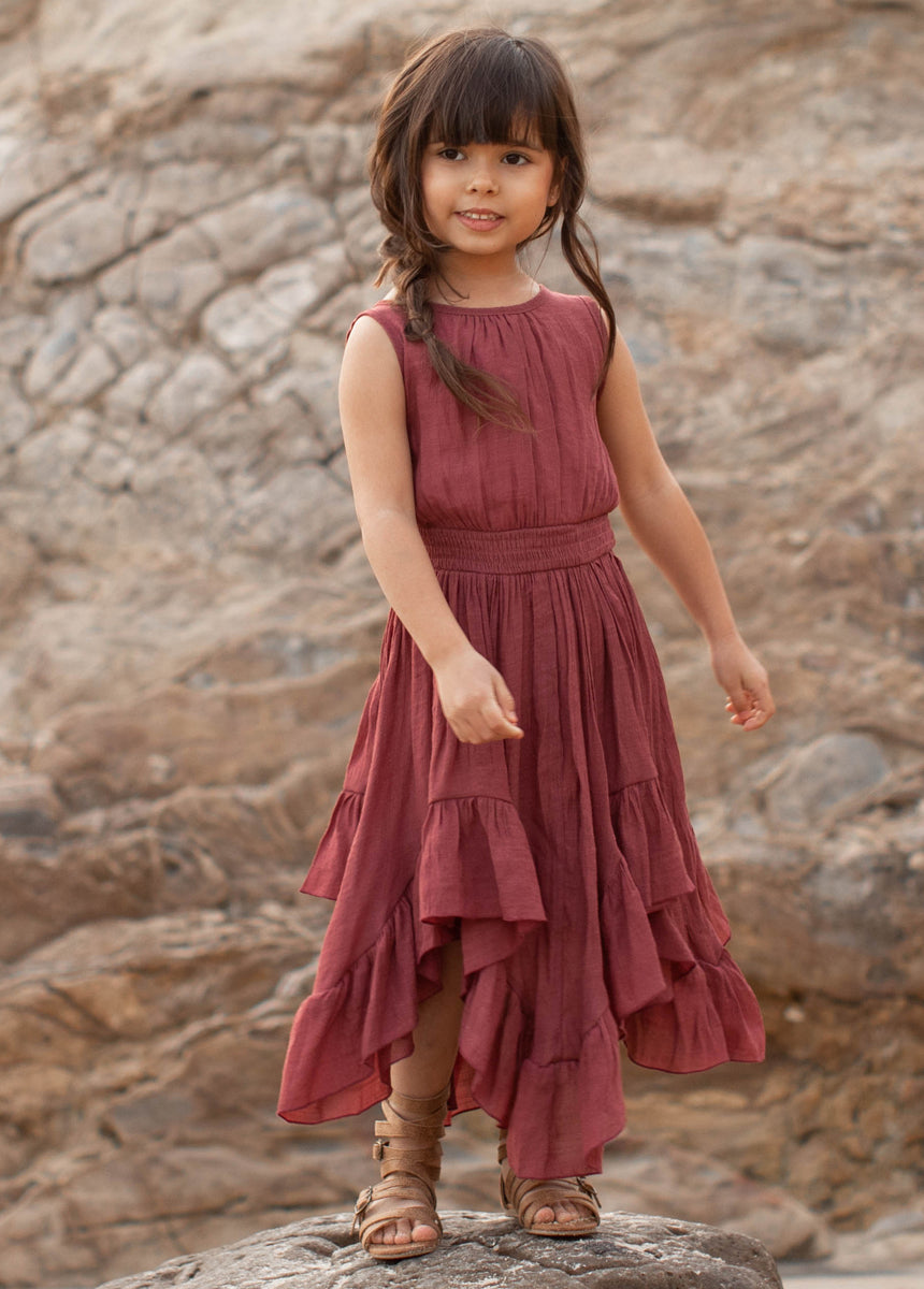 Gemma Dress in Mesa Rose - Flowy Boho Maxi Dress for Women, Perfect for Summer, Beach, Vacations & Casual Outings