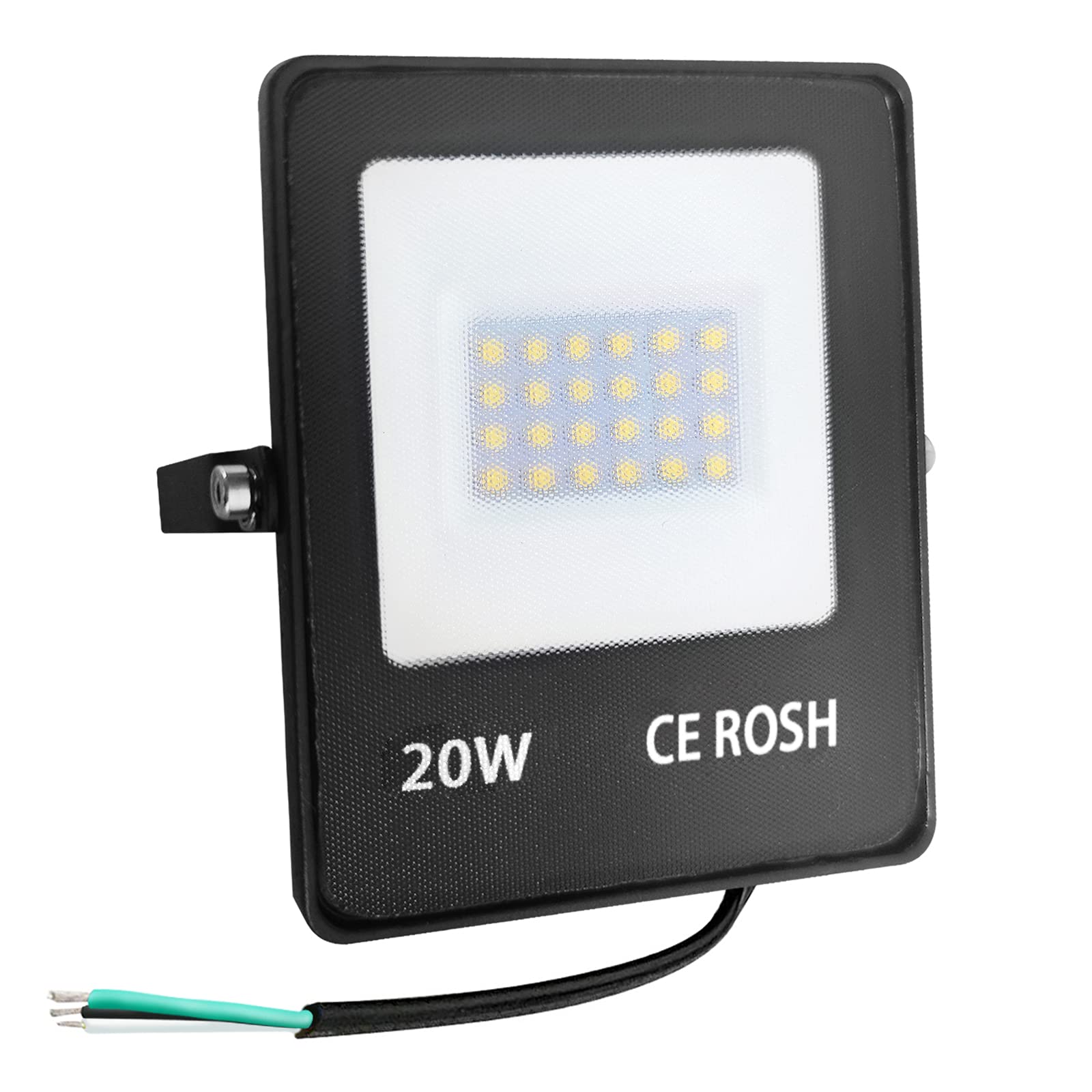 20W LED Flood Lights - 2000LM Super Bright, IP66 Waterproof Outdoor Security Lights - 5000K Daylight White for Yard, Garden, Garage, Playground, Driveway & Building Exterior | Perfect for Landscape Lighting, Safety Illumination & Nighttime Visibility