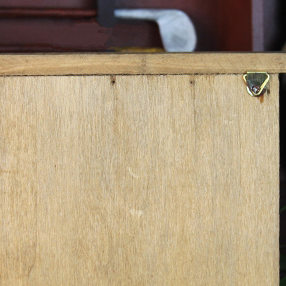 Wooden Wall Mounted Key Cabinet with Carvings - Perfect for Home & Office Organization