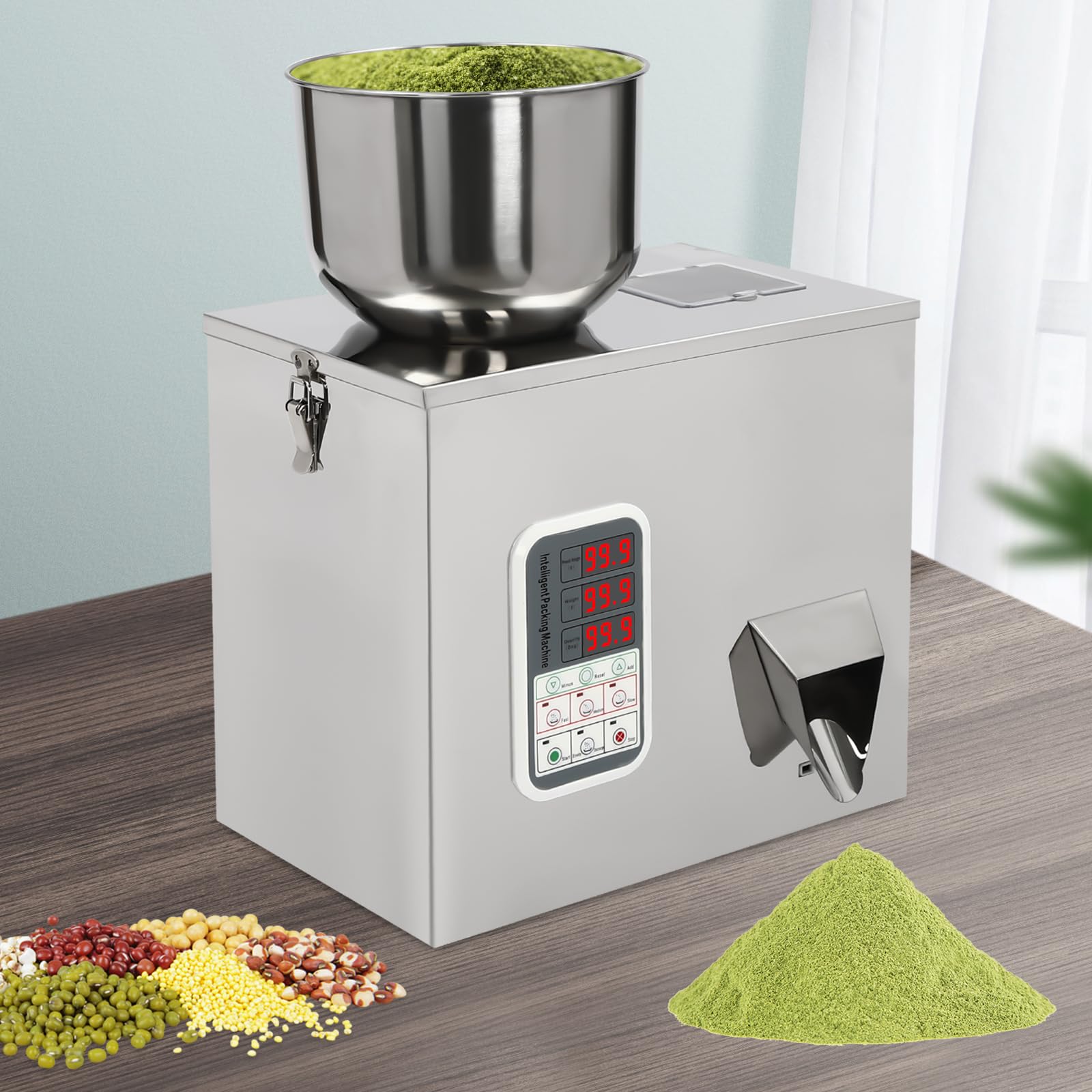 Automatic Powder Filling Machine 1-100g | Precision Powder & Granule Dispenser for Bottles & Bags | Perfect for Beans, Seeds, Grains, Tea & Granular Products | Ideal for Home, Commercial & Industrial Packaging
