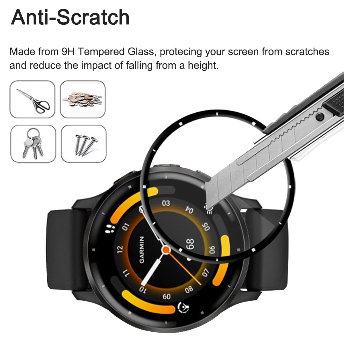 3 Pack Garmin Venu 3 Screen Protector - HD PET Clear, Flexible, 3D Full Coverage with Curved Edge | Anti-Scratch, Bubble-Free & Anti-Fingerprint | Perfect for Running, Swimming & Outdoor Activities