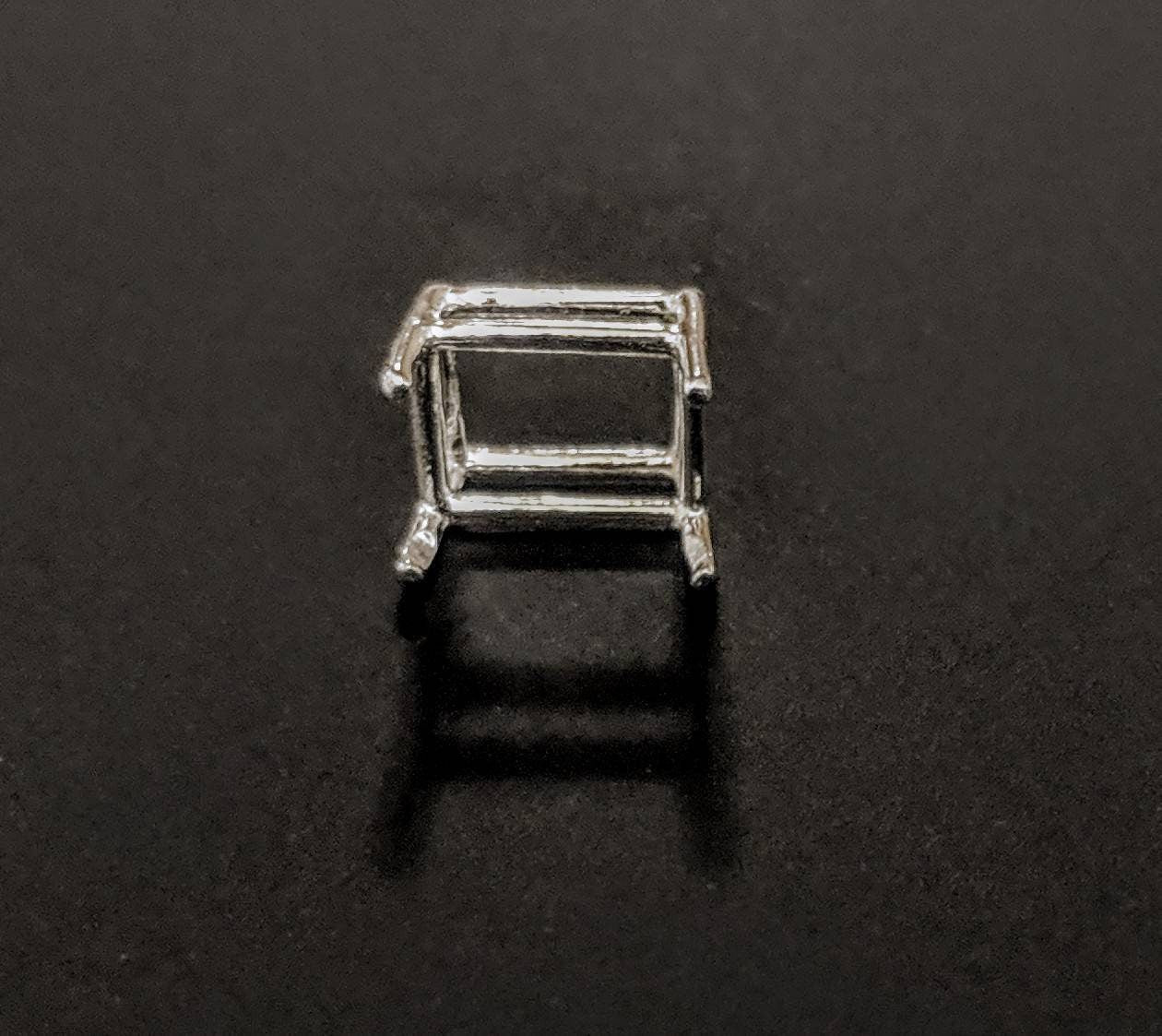 Solid Sterling Silver or 14kt Gold Wire Basket 5x3 30x22mm Emerald Cut Jewelry Setting - DIY Ring, Earring or Pendant Making Supplies for Custom Handmade Jewelry | Perfect for Engagement Rings, Wedding Bands & Gift Jewelry Crafting