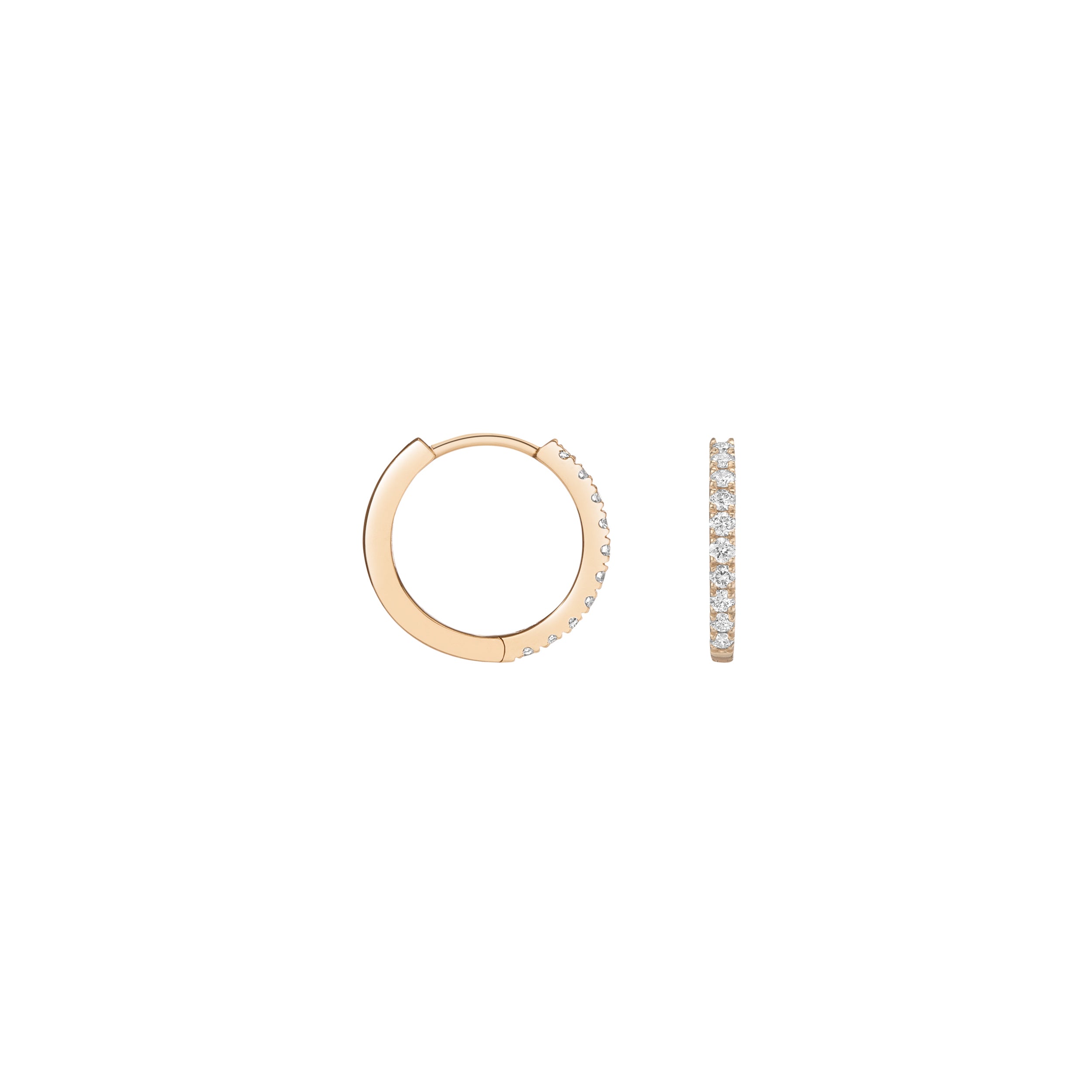 14K Gold Diamond Hoop Earrings for Women - Elegant & Hypoallergenic Jewelry for Everyday Wear, Parties & Special Occasions