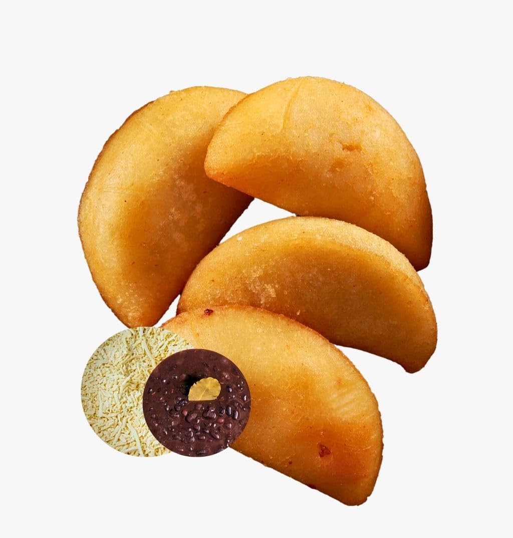 Gluten Free Mini Empanadas by Mosaico - Venezuelan Cuisine Frozen Appetizers (48 Count, Black Beans & Cheese) - Perfect for Parties, Snacks & Quick Meals
