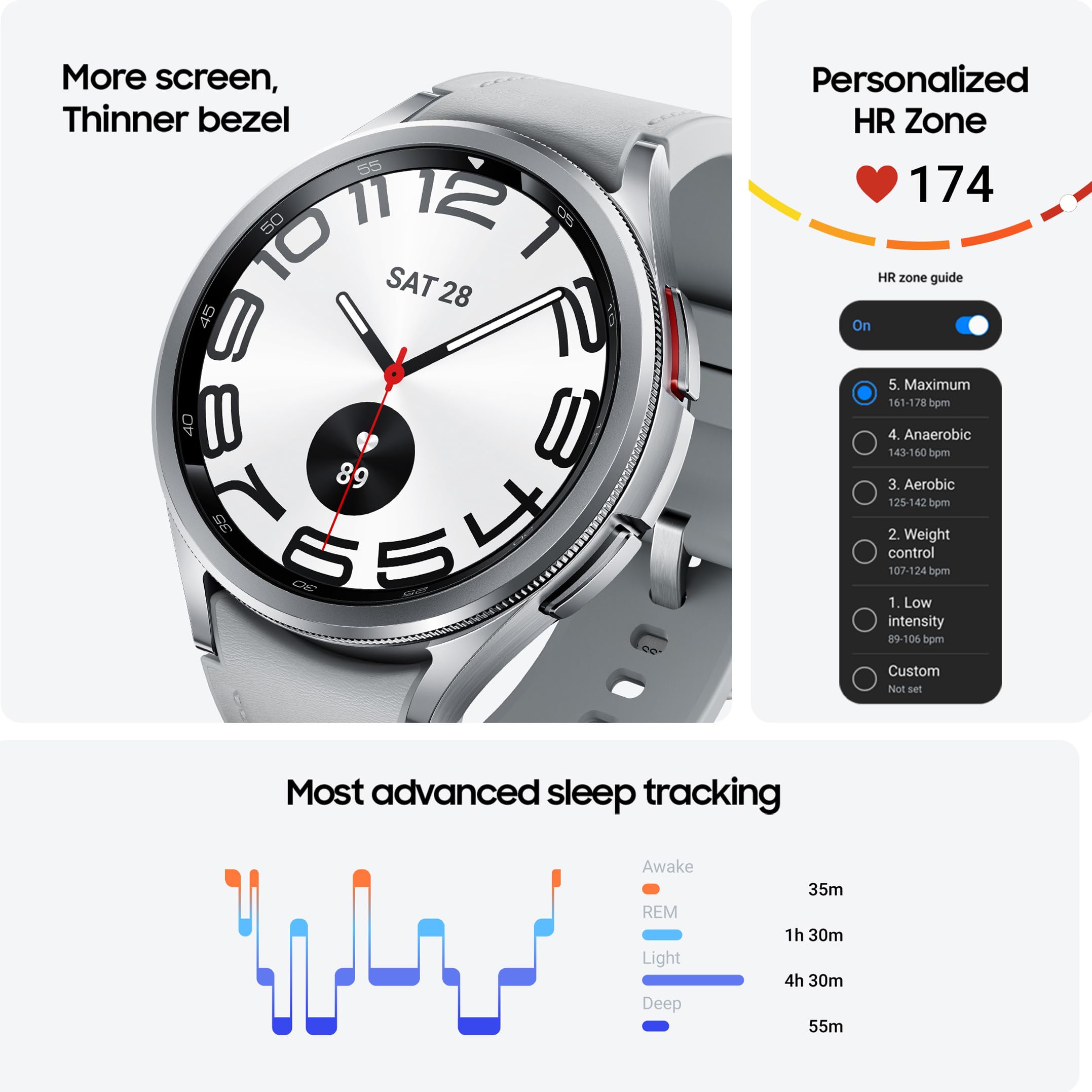 Samsung Galaxy Watch6 Classic 47mm LTE Smartwatch - Fitness Tracker, Heart Rate Monitor, Sleep Tracking, Black (UK Version) with 3-Year Warranty | Perfect for Workouts, Running & Daily Activity Tracking
