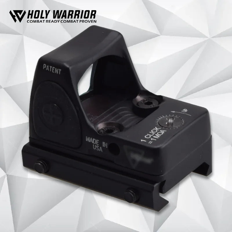 HW TRLJLCON Red Dot Sight - Metal Holographic Reflex Scope with 20mm Weaver Rail | Compatible with Glock & Airsoft Guns | Perfect for Hunting, Tactical Training & Outdoor Shooting