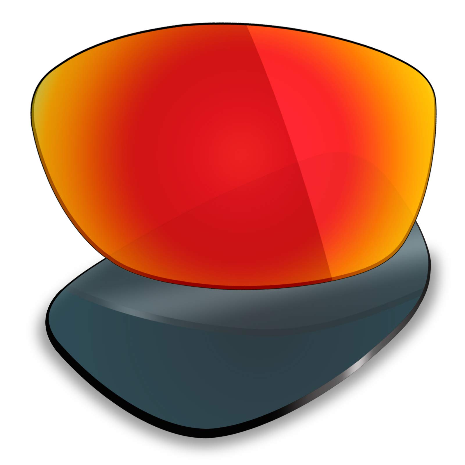 MRYOK 4-Pair Polarized Replacement Lenses for Freezer AN4155 Sunglasses - Stealth Black/Fire Red/Ice Blue/Silver Titanium | UV Protection & Anti-Glare for Driving, Fishing & Outdoor Activities