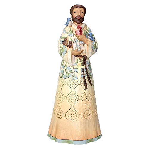 Jim Shore Saint Francis Garden Statue - Handcrafted Catholic Religious Gift for Home & Garden Decor | Perfect for Patio, Yard, or Church Display