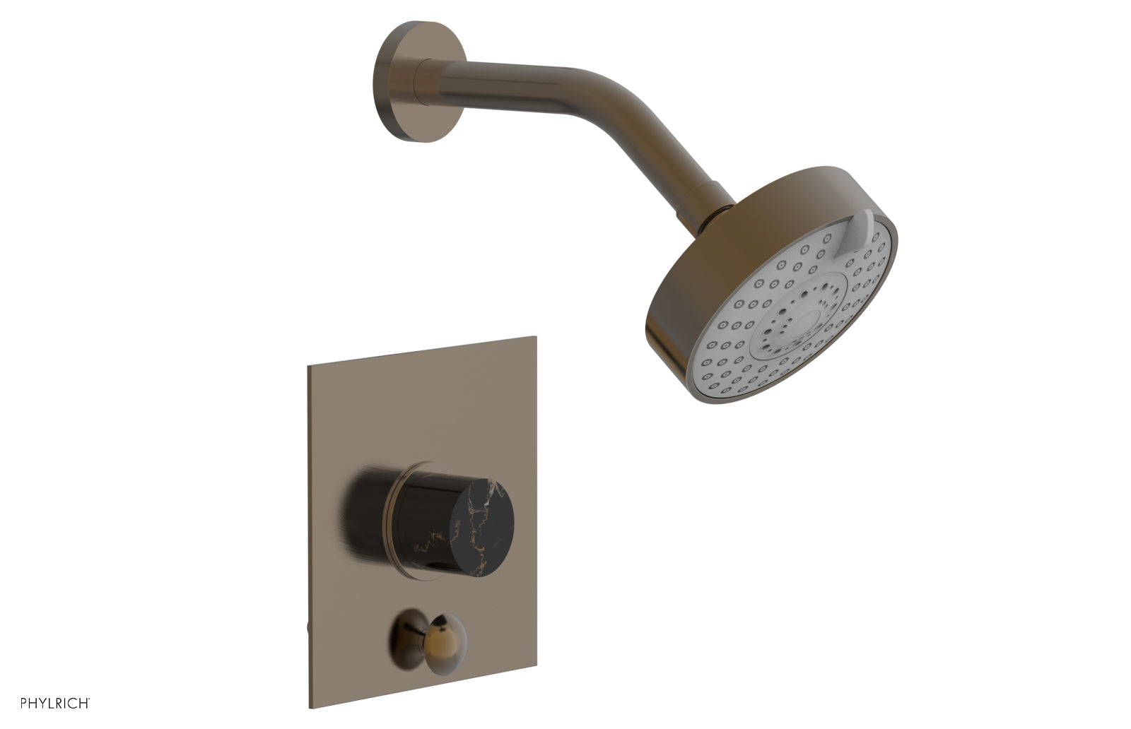 BASIC II Pressure Balance Shower and Diverter Set (Without Spout) 4 194 - Perfect for Bathroom Remodeling & Water-Saving Shower Systems
