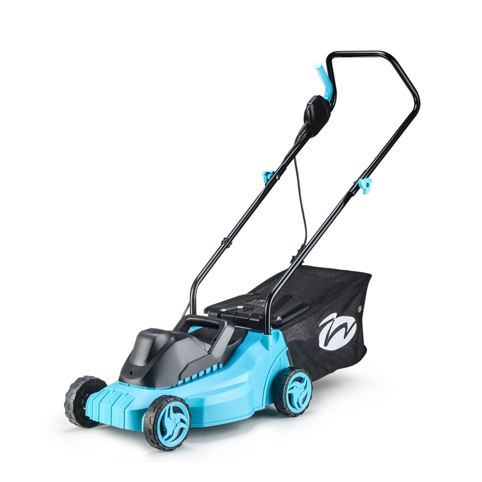**Gas Powered Lawn Mower with 30L Grass Bag - 32cm Cutting Width, 3-in-1 Push Mower, 3 Adjustable Heights for Yard, Lawn, Garden & Landscaping - Perfect for Small to Medium Lawns & Home Maintenance**