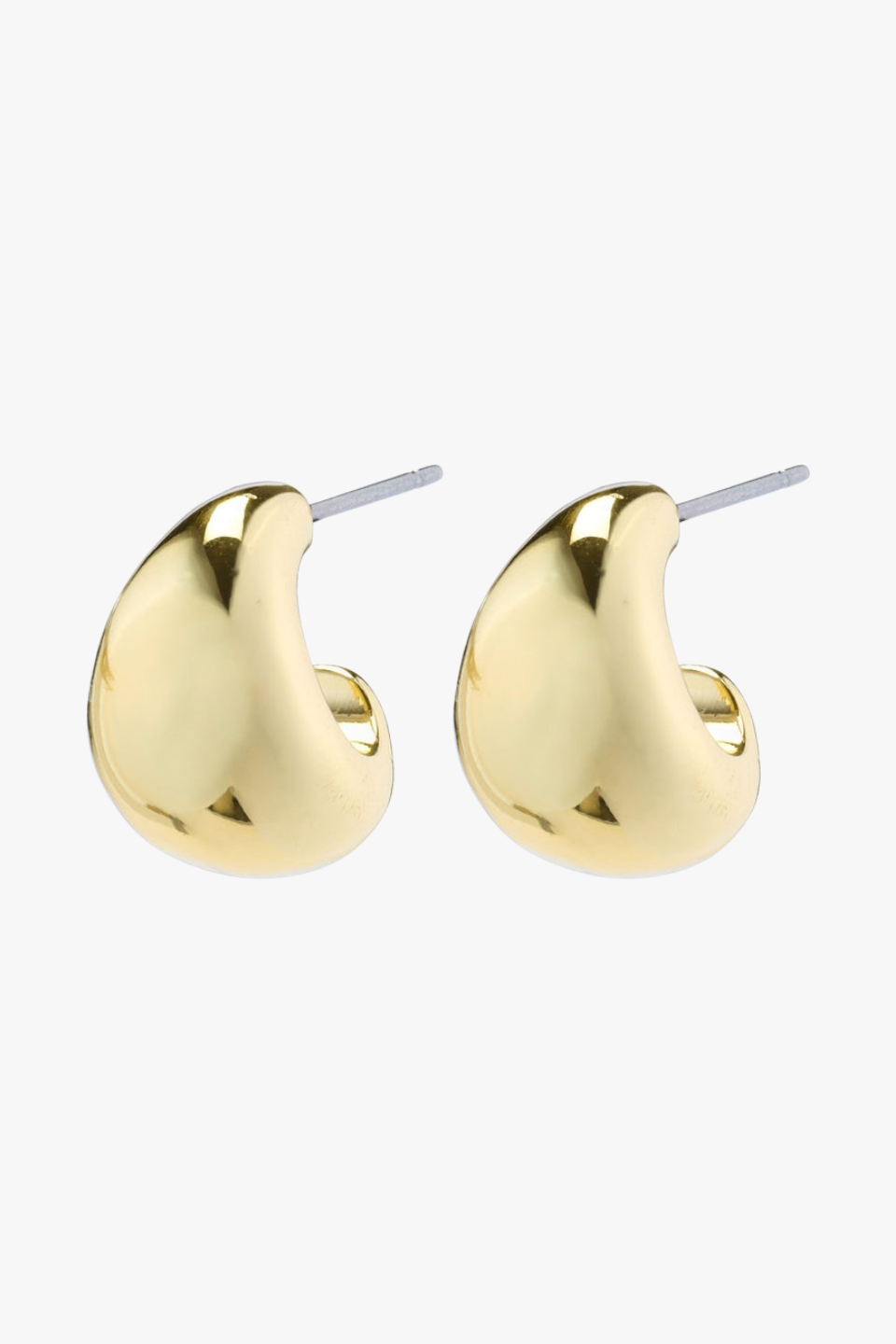 Alexane Recycled Gold Chunky Mini Hoop Earrings - Sustainable 14K Gold Plated Hoops for Women | Perfect for Everyday Wear, Office & Date Night