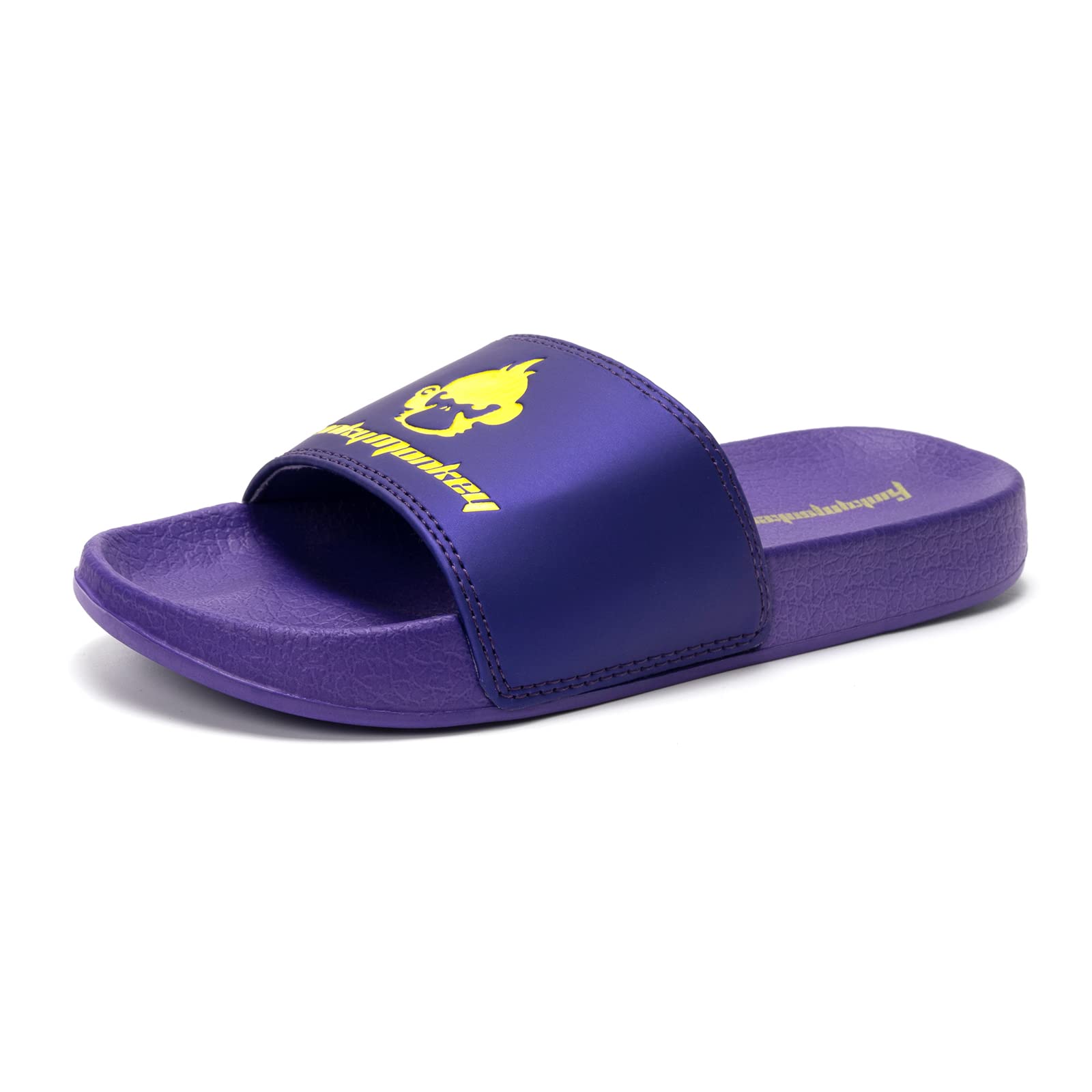 FUNKYMONKEY Women's Slide Sandals - Comfortable Slip-On Casual Sandals for Women, Indoor & Outdoor Wear - Perfect for Beach, Pool, Gym, and Home Use