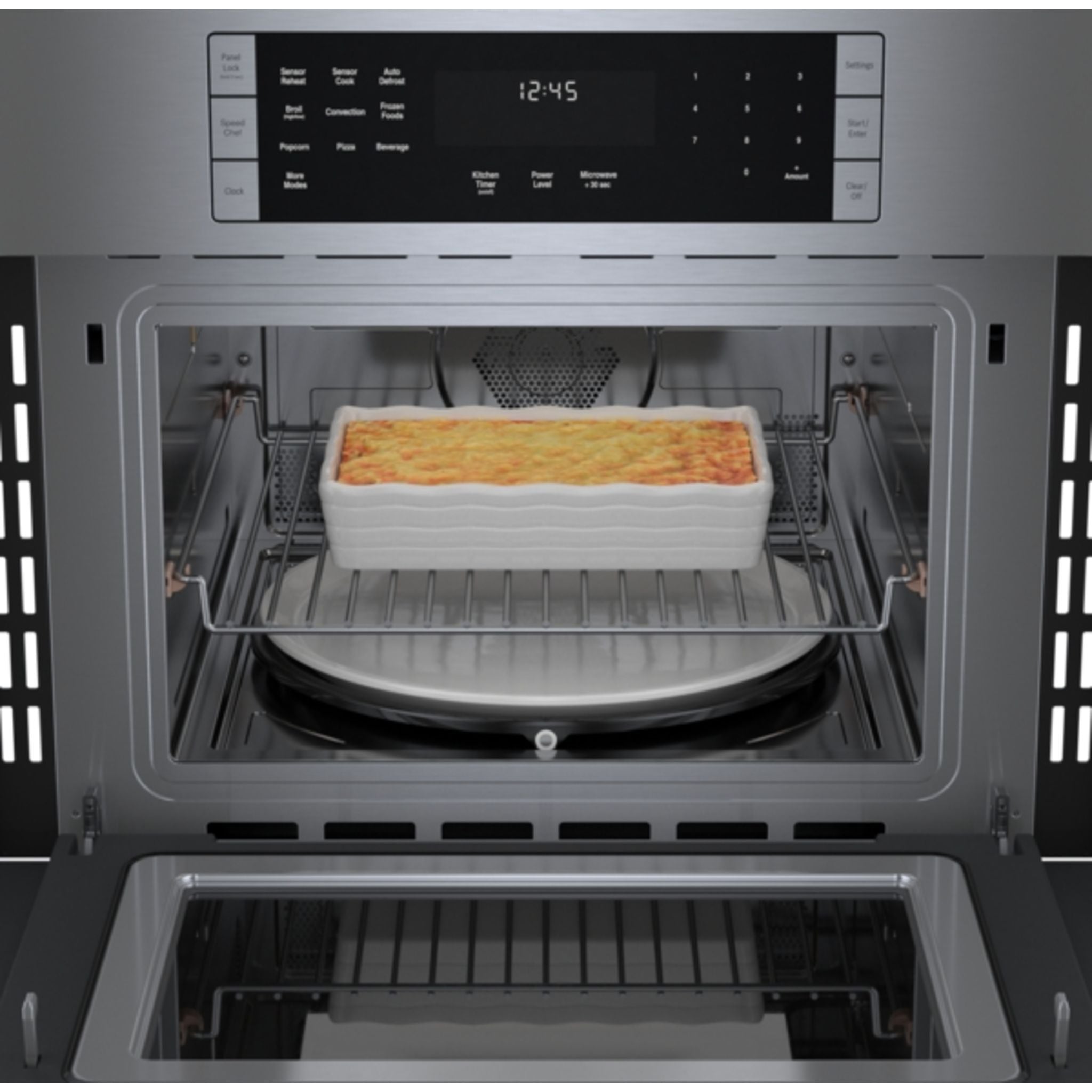 Bosch HMC87152UC Stainless Steel Built-In Microwave Oven - Perfect for Modern Kitchens & Small Spaces