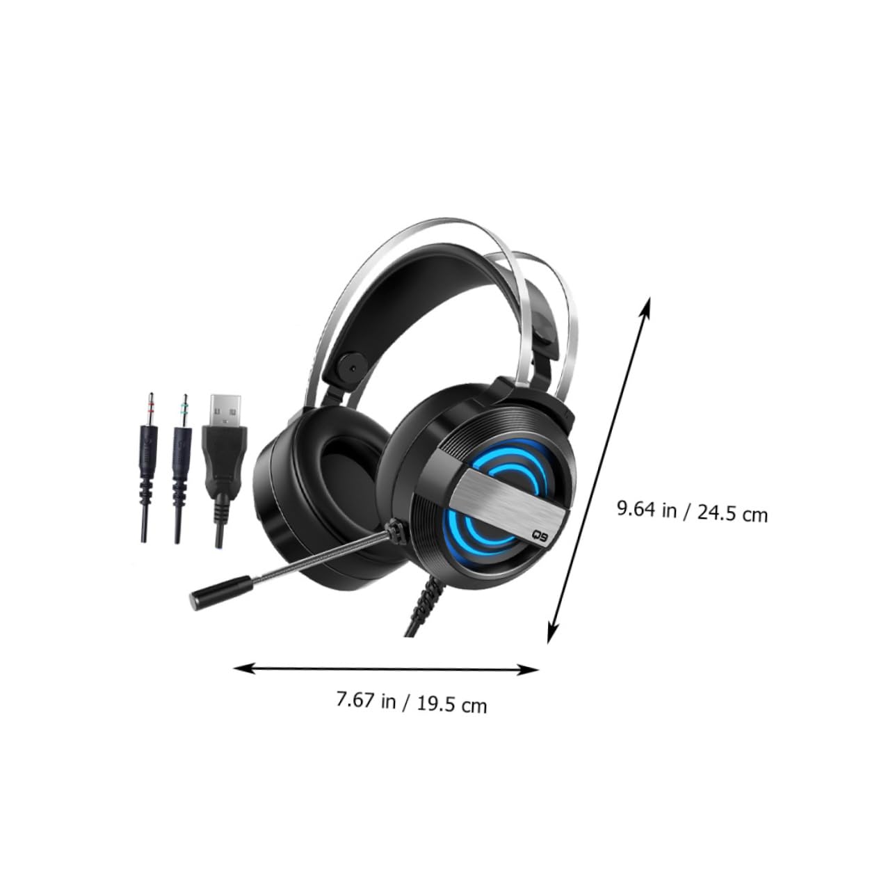BESTonZON Professional Wired Gaming Headset with Noise Cancellation - Durable Over-Ear Headphones for PC, PS4, Xbox - Perfect for Competitive Gaming, Streaming & Online Meetings