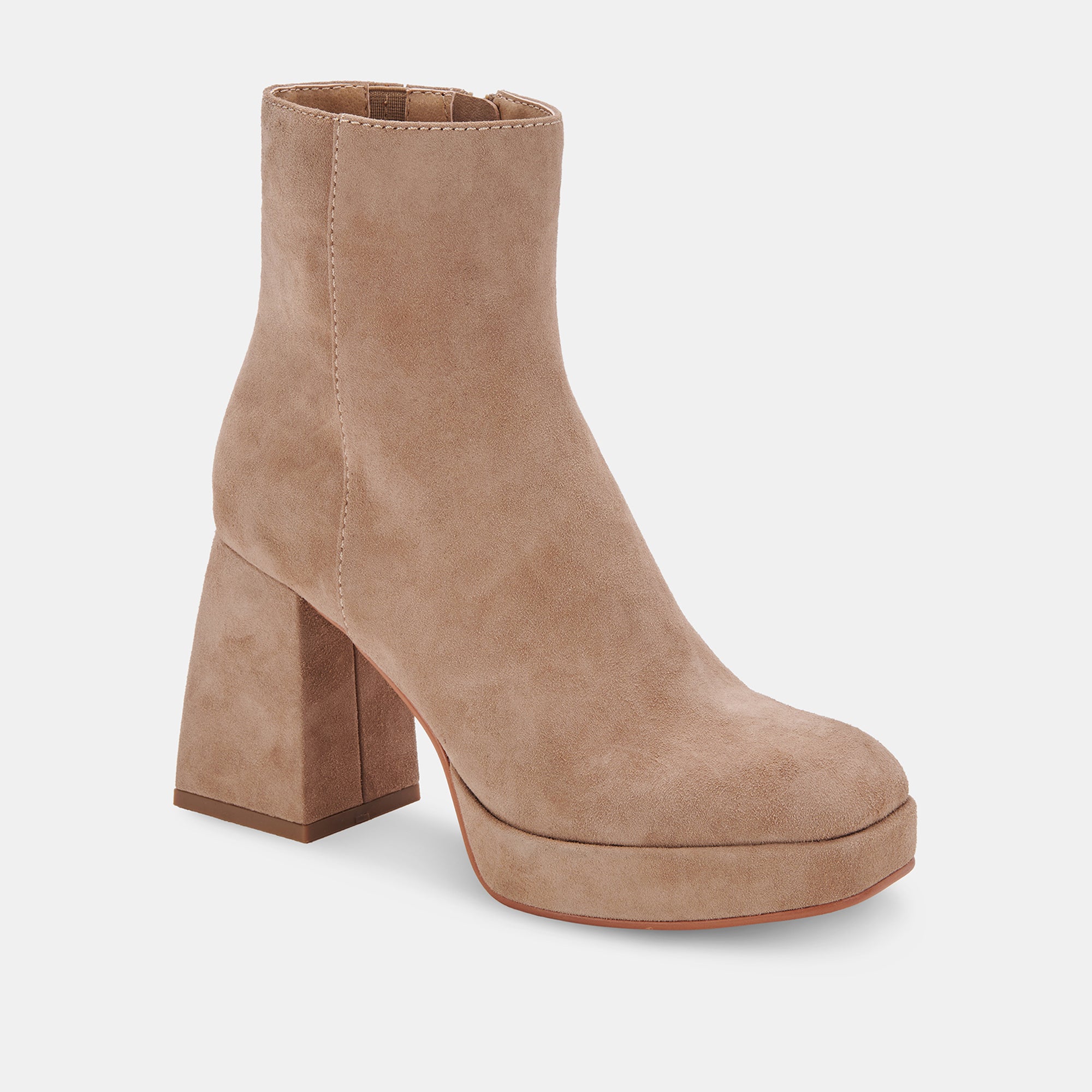 ULYSES BOOTS MUSHROOM SUEDE - Premium Suede Leather Ankle Boots for Women, Comfortable & Stylish - Perfect for Casual Outings, Work & Fall Fashion