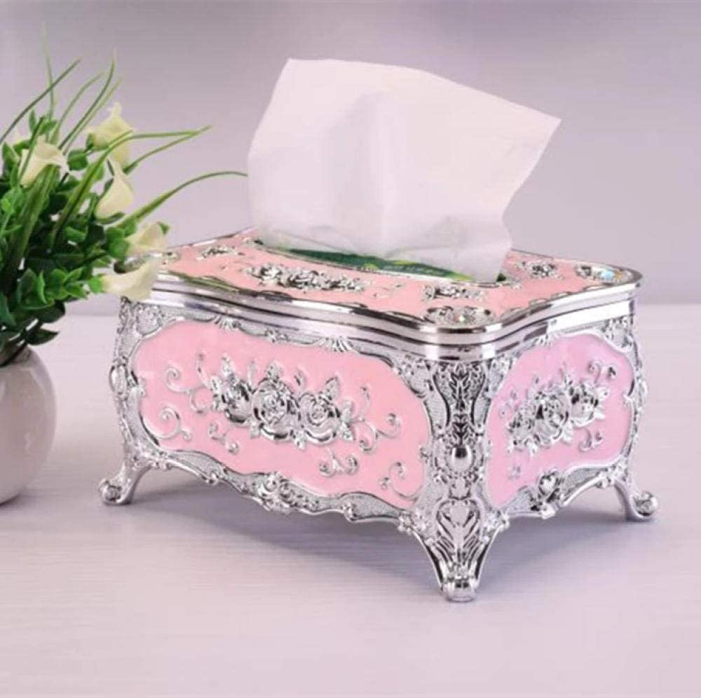 Acrylic Dustproof Waterproof Tissue Box Holder - Silver Powder Desktop Organizer for Home & Office | Decorative Storage Box for Tissues, Car Pumping, and Meal Trays