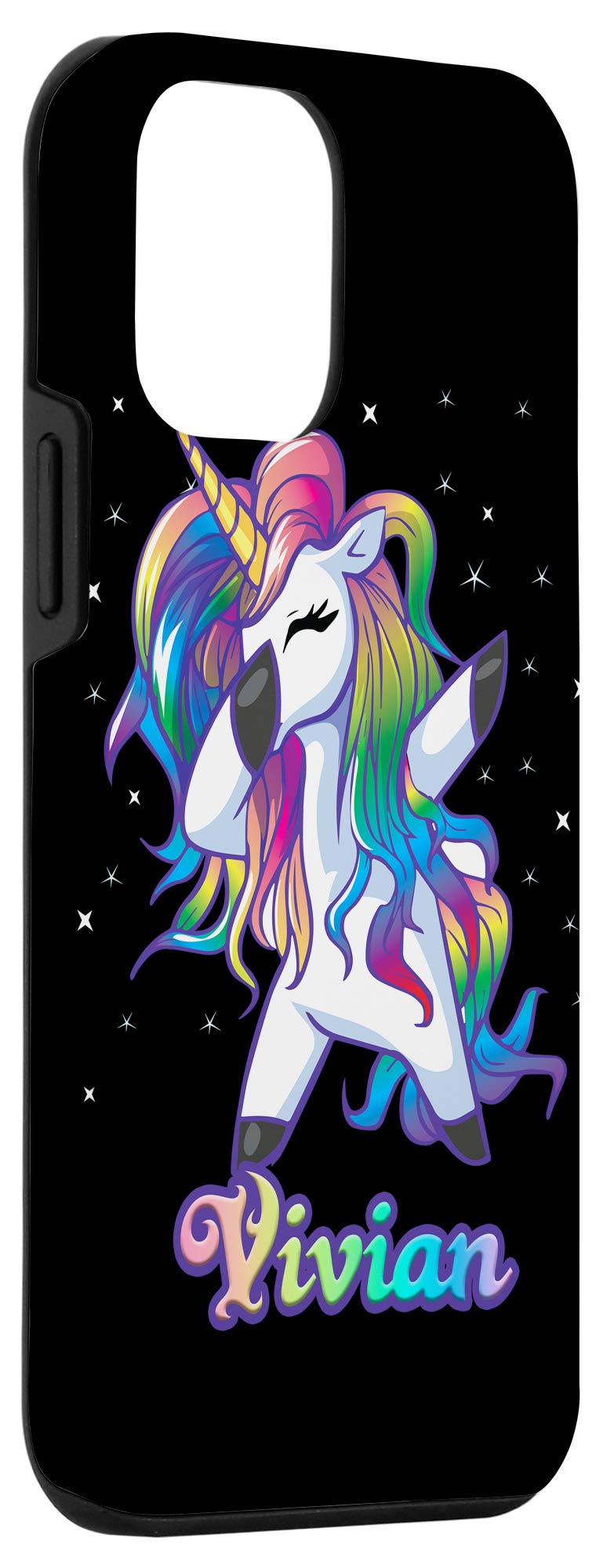 Custom Unicorn Dabbing iPhone 12 Mini Case - Personalized Vivian Design for Protection & Style | Perfect for Everyday Use, Gifts & Unicorn Lovers