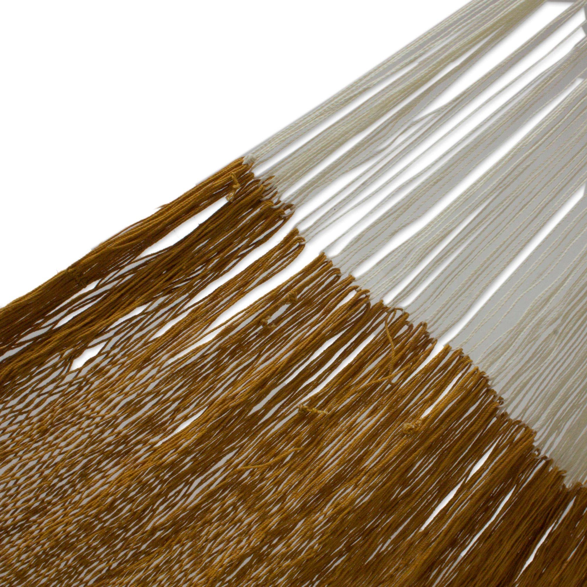 Large Brown Handwoven Cotton Mayan Matrimonial XXL Rope Hammock - Family Size Hammock for Outdoor Relaxation, Caribbean Sun Triple Weave - Perfect for Backyard, Beach & Patio Lounging