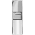 Bradley 237-10 Commercial Paper Towel Dispenser with Built-in Waste Receptacle - Heavy Duty Stainless Steel for Restaurants, Offices & Public Restrooms