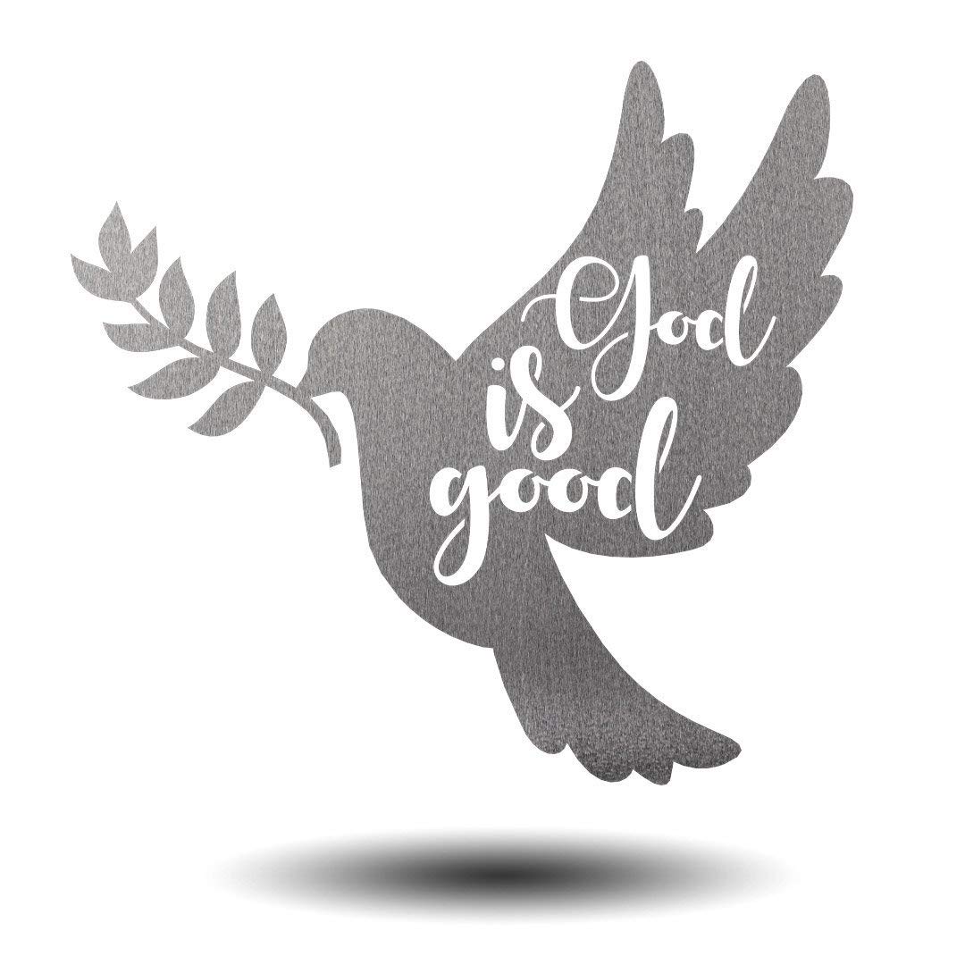 Steel Roots Dove Metal Wall Art - Home Decor for Living Room & Bedroom - Inspirational Gift