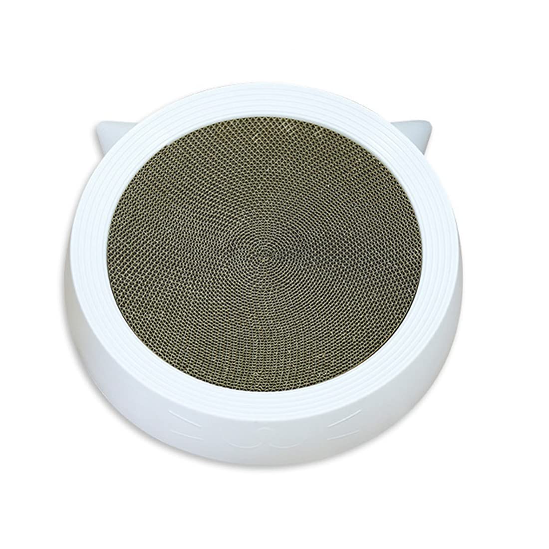 PetPhindU Durable Corrugated Cat Scratching Pad - Large Cardboard Scratcher for Fat Cats, Furniture Protector & Lounge Bed - Eco-Friendly Recyclable Cat Scratcher Bowl (Perfect for Indoor Cats & Sofa Protection)