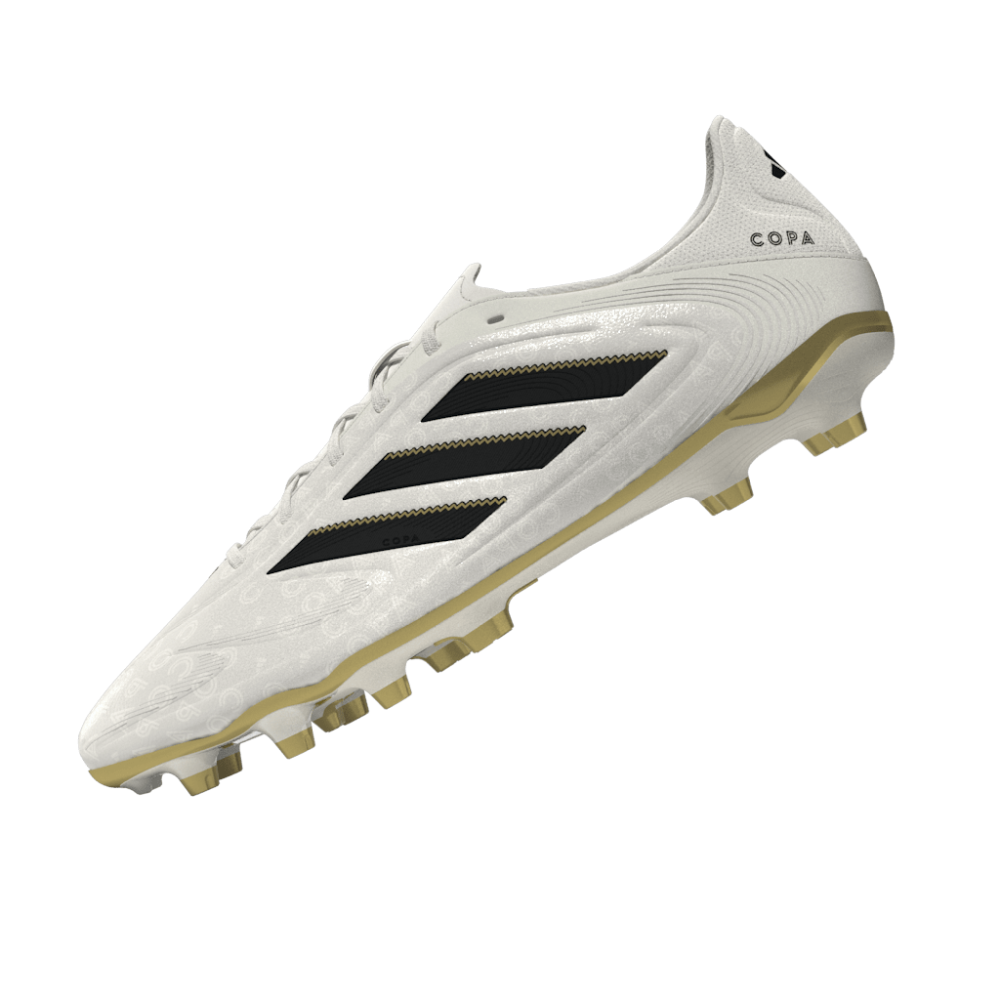 Adidas Copa Pure 3 League FG/MG Soccer Cleats for Men - Zero Metallic/Core Black/Gold Metallic - Firm Ground & Multi-Ground Football Boots - Perfect for Competitive Matches and Training Sessions