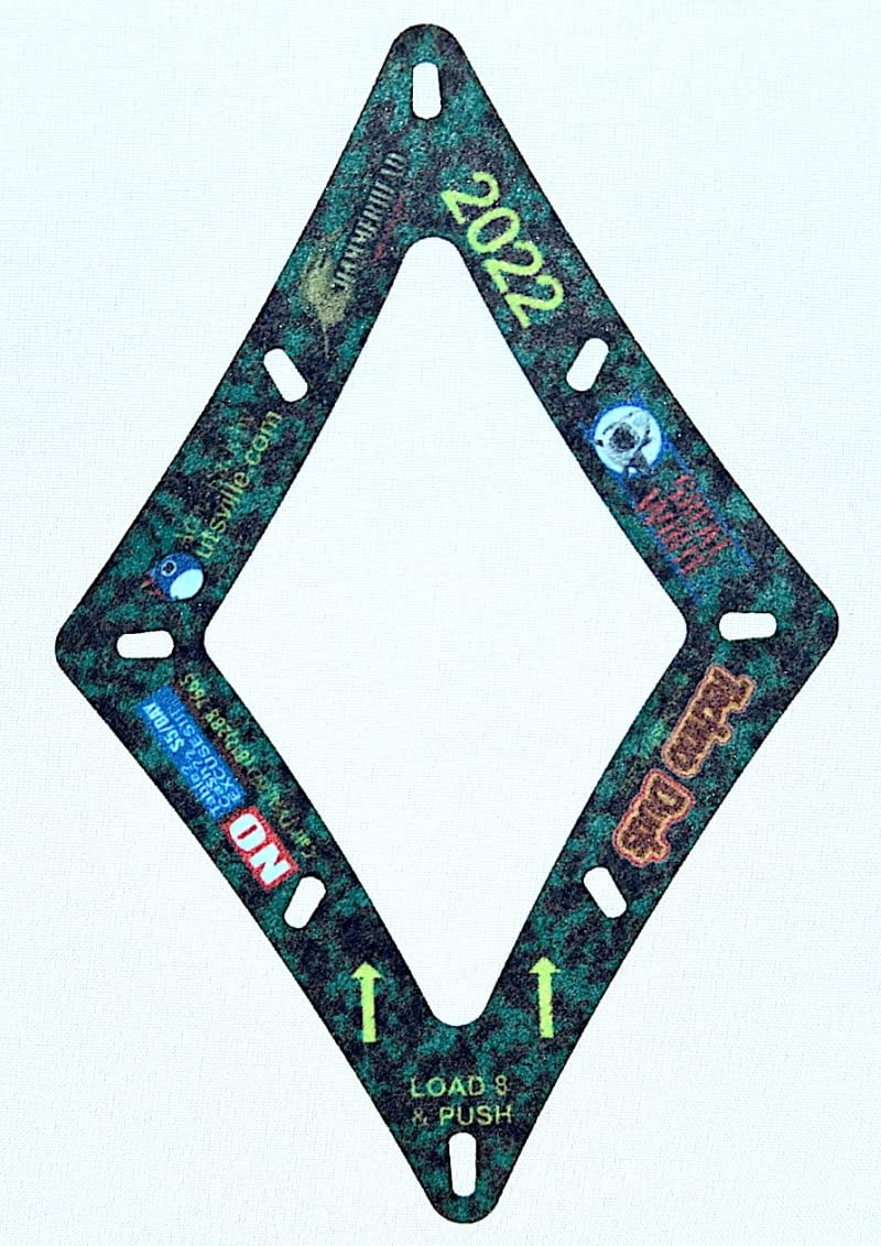 Accu-Rack Outsville Billiards Pool Table Template Set (Solo, Diamond 9 & Pro 10) - Green Camouflage Design for Professional & Home Game Rooms