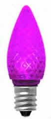 25-Pack Purple LED C7 Replacement Bulbs - Energy Efficient & Long-Lasting for Holiday Lights, Christmas Trees, and Home Decor
