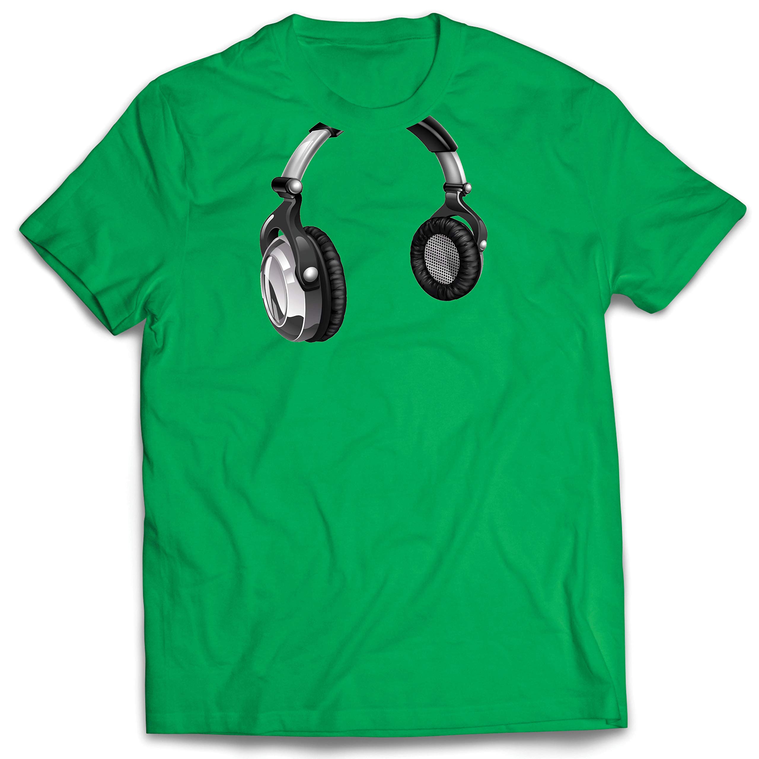 Lepni.me Men's Vintage Music T-Shirt - Retro Headphone & DJ Equipment Graphic Tee - Perfect Gift for Music Lovers & DJs - Great for Concerts, Music Festivals & Casual Wear