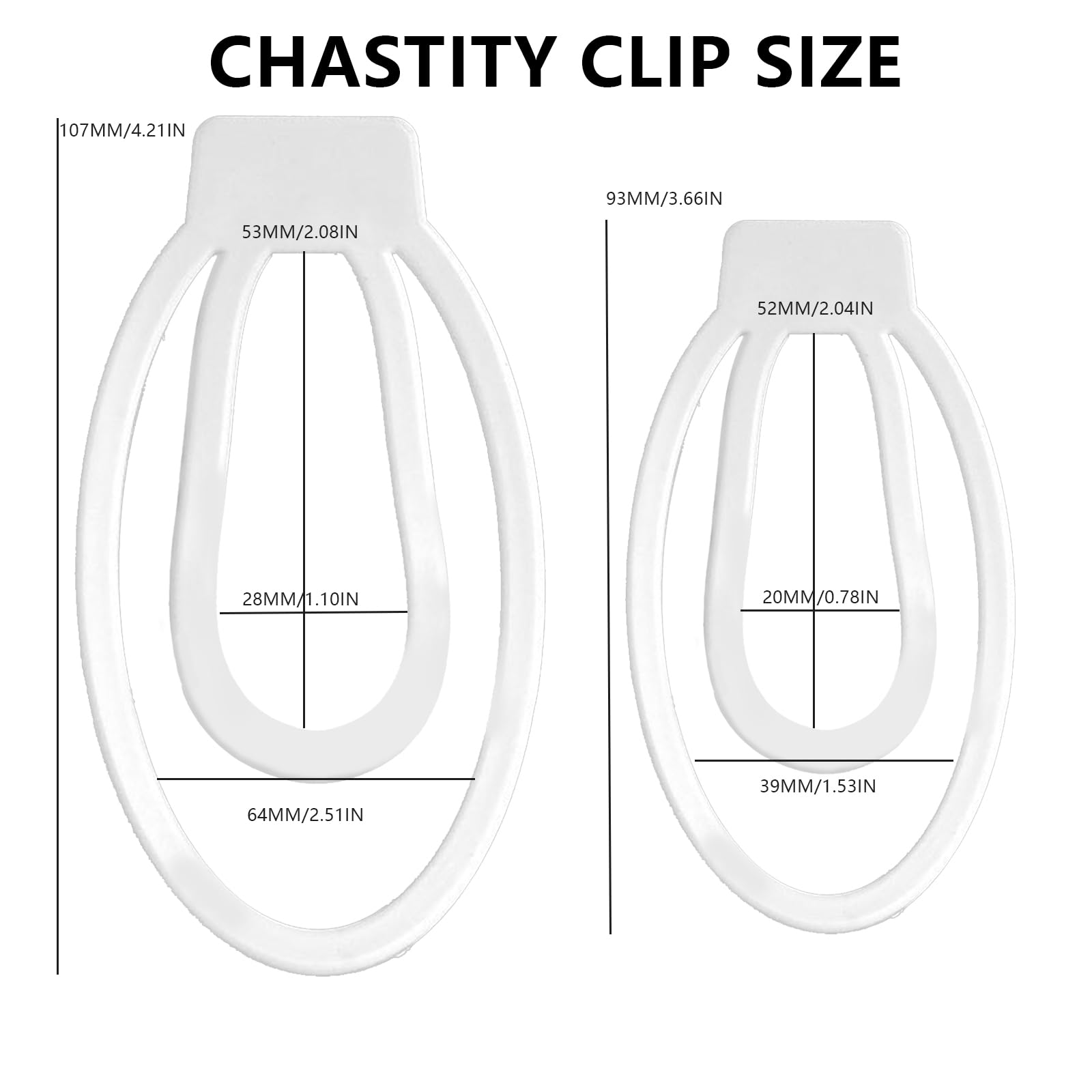 White-L Chastity Cage for Men - Comfortable Sissy Locking Device with Penis Ring, Discreet Bondage Sex Toy for Feminization Training | Perfect for BDSM Play, Crossdressing & Discreet Wear Under Clothing