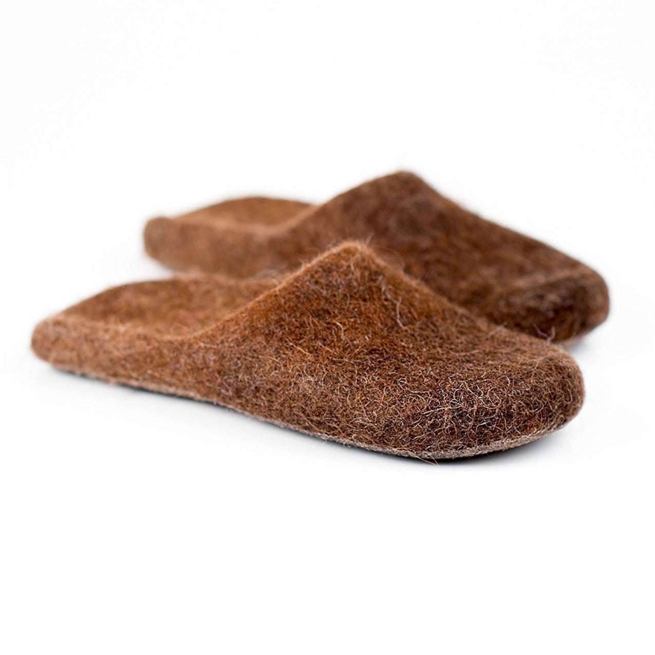 Cozy Alpaca Wool Slip-On Slippers for Women - Soft Indoor/Outdoor House Shoes for Winter & Lounge Wear
