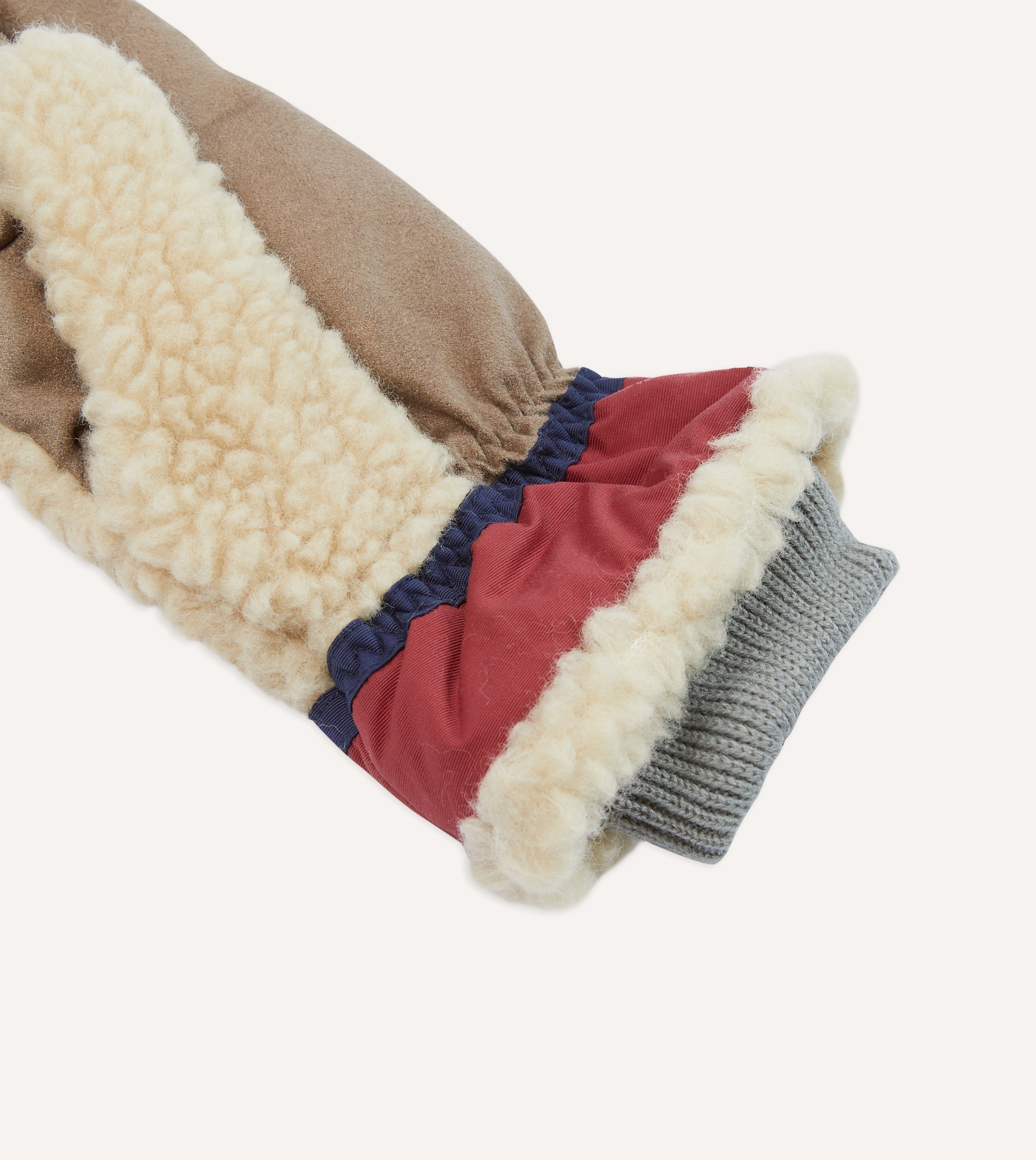 Elmer Ecru Wool Pile Gloves - Warm Winter Gloves for Men & Women - Soft & Cozy Knitted Handwear for Outdoor Activities, Skiing, Hiking, and Cold Weather Protection