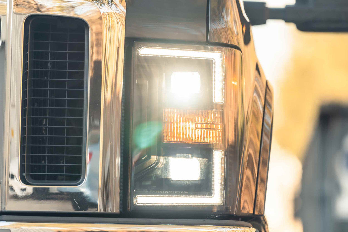 FORD SUPER DUTY (2008-2010) XB Hybrid LED Headlights - High Performance Replacement Headlamps for Off-Road & Night Driving