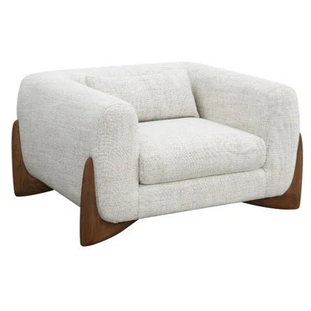 Stylish Crosby Single Seater Occasional Armchair in Raw Sugar - Perfect for Living Rooms, Bedrooms & Home Offices