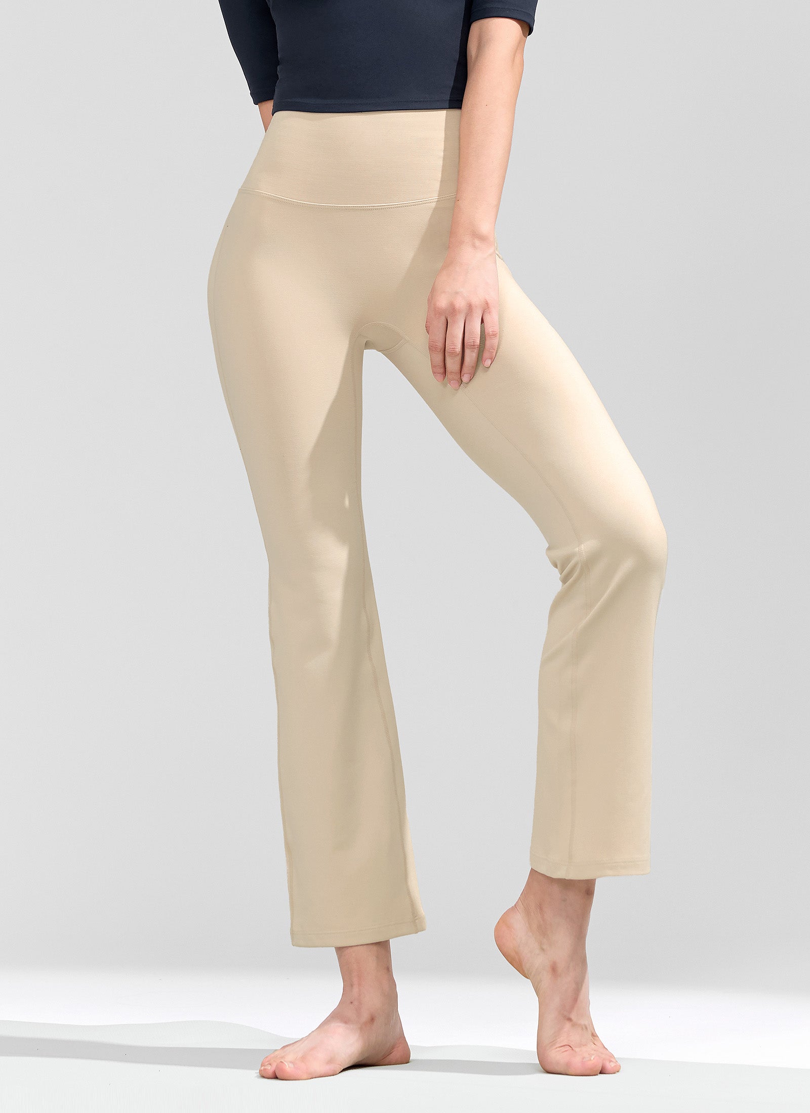 XELLA™ Intension Bootcut Pants for Women - Stretch Comfort Fit Trousers with Flared Leg | Perfect for Work, Office & Casual Wear