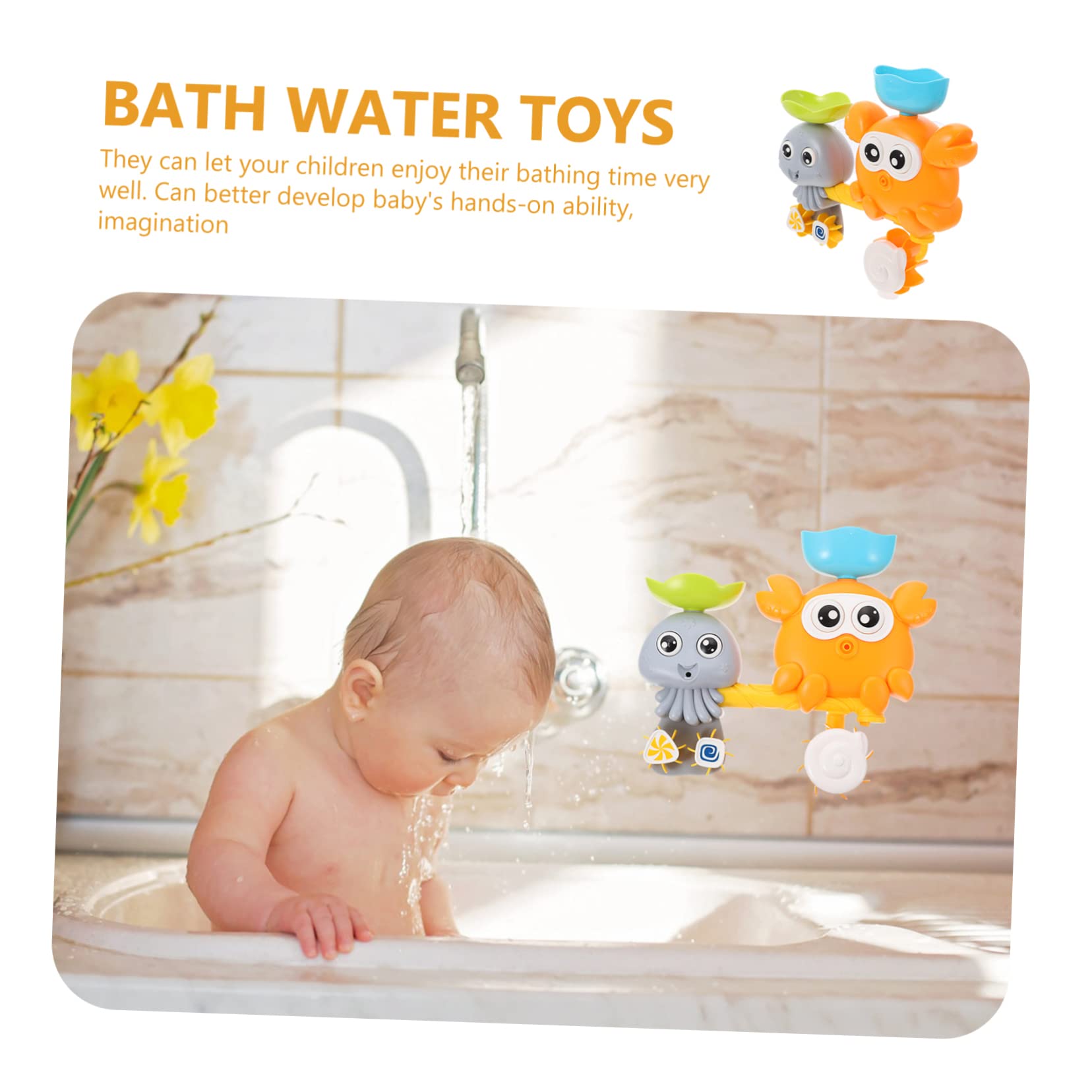 VICASKY 5-Piece Water Toy Set for Kids - Fun Bath Tub Toys, Floating Animal Figures, Non-Toxic ABS Plastic - Perfect for Bathtime Play, Pool Parties & Sensory Development