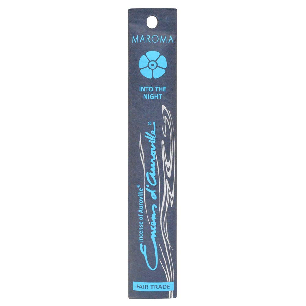 Maroma Into the Night Incense Sticks - Pack of 10 | Premium Aromatherapy for Relaxation, Meditation & Home Fragrance