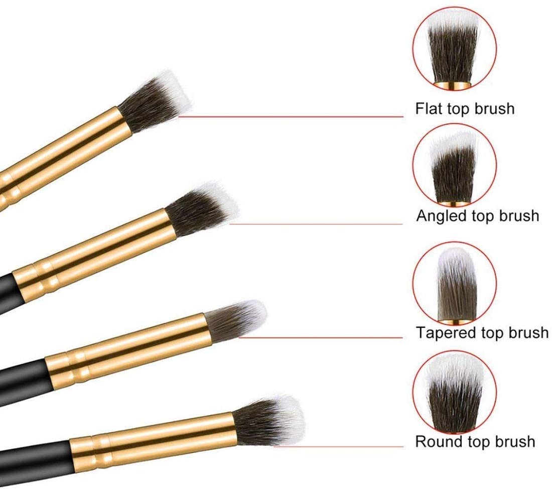 ikis Nylon Bristle Pencil Brush Set of 4 - Professional Detail Paint Brushes for Acrylic, Watercolor & Oil Painting - Perfect for Artists, Miniature Models & Fine Art Detailing