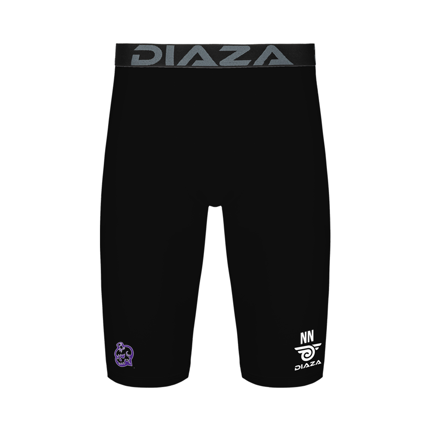 New Orleans Saints Compression Shorts for Men - Black Performance Workout Shorts for Running, Gym & Sports