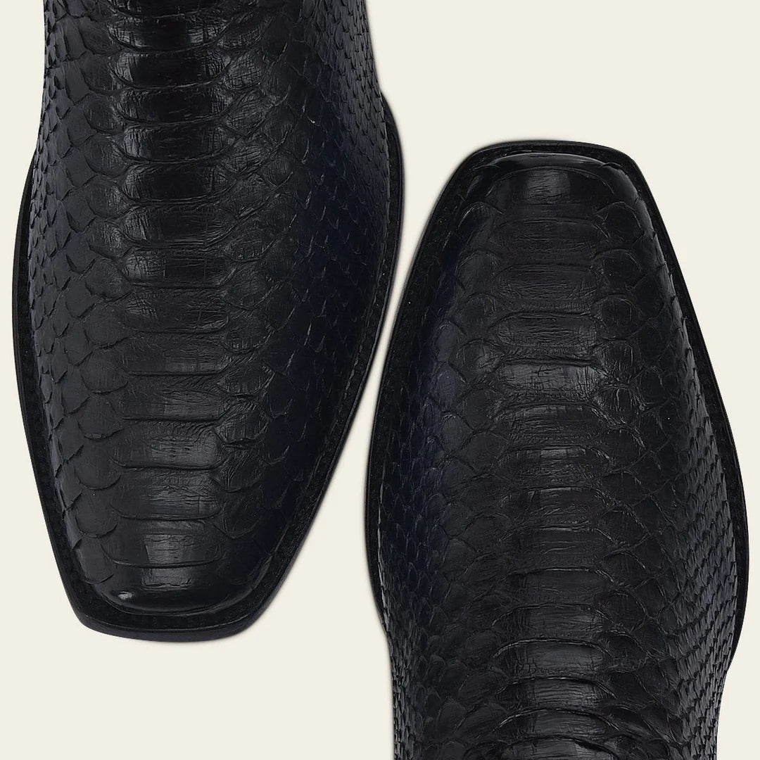 Men's Cuadra Blue Dress Cowboy Python Leather Boots - Western Style Boots for Rodeo, Country Music & Cowboy Fashion
